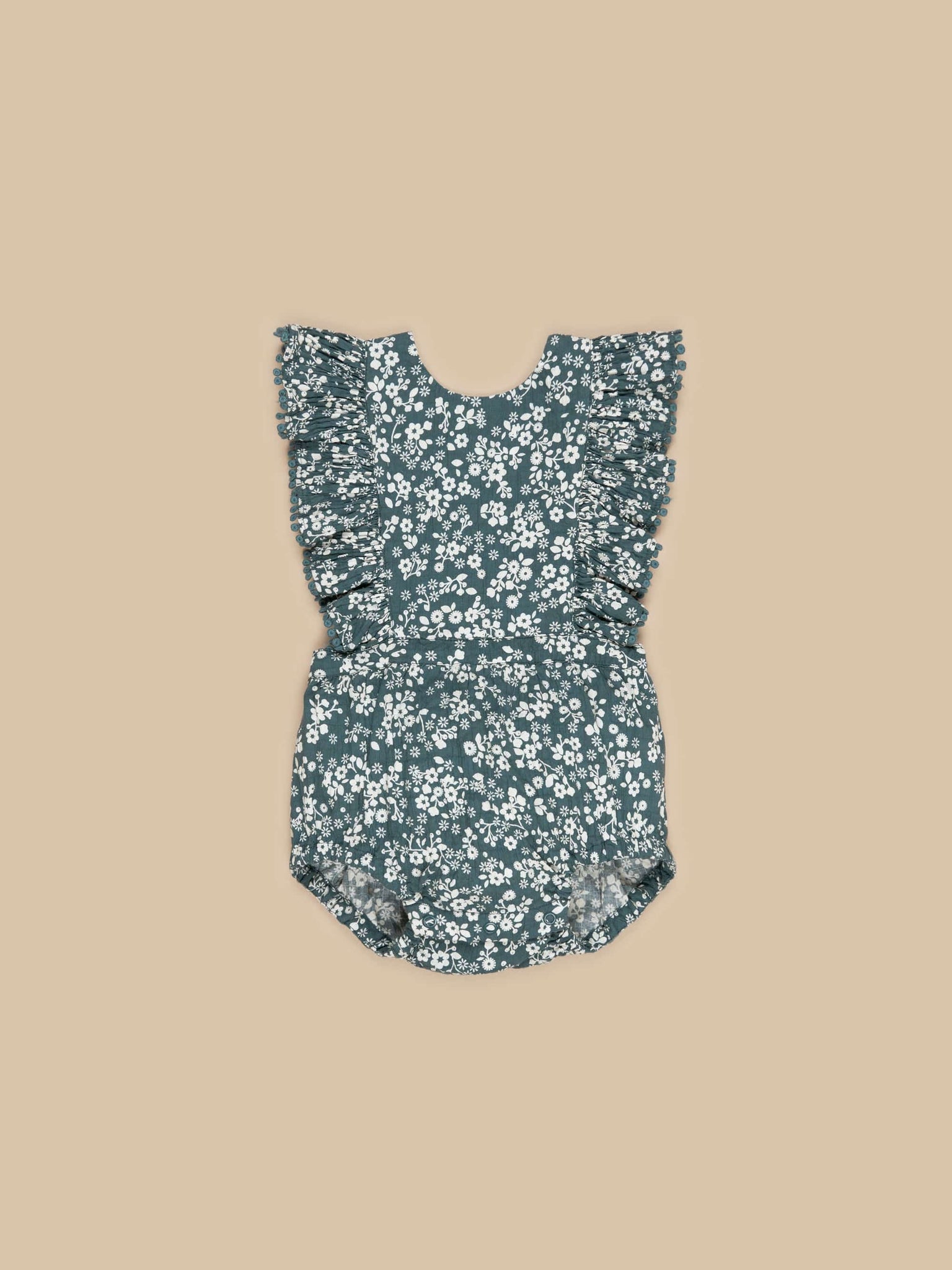 FLORAL PINE FRILL PLAYSUIT