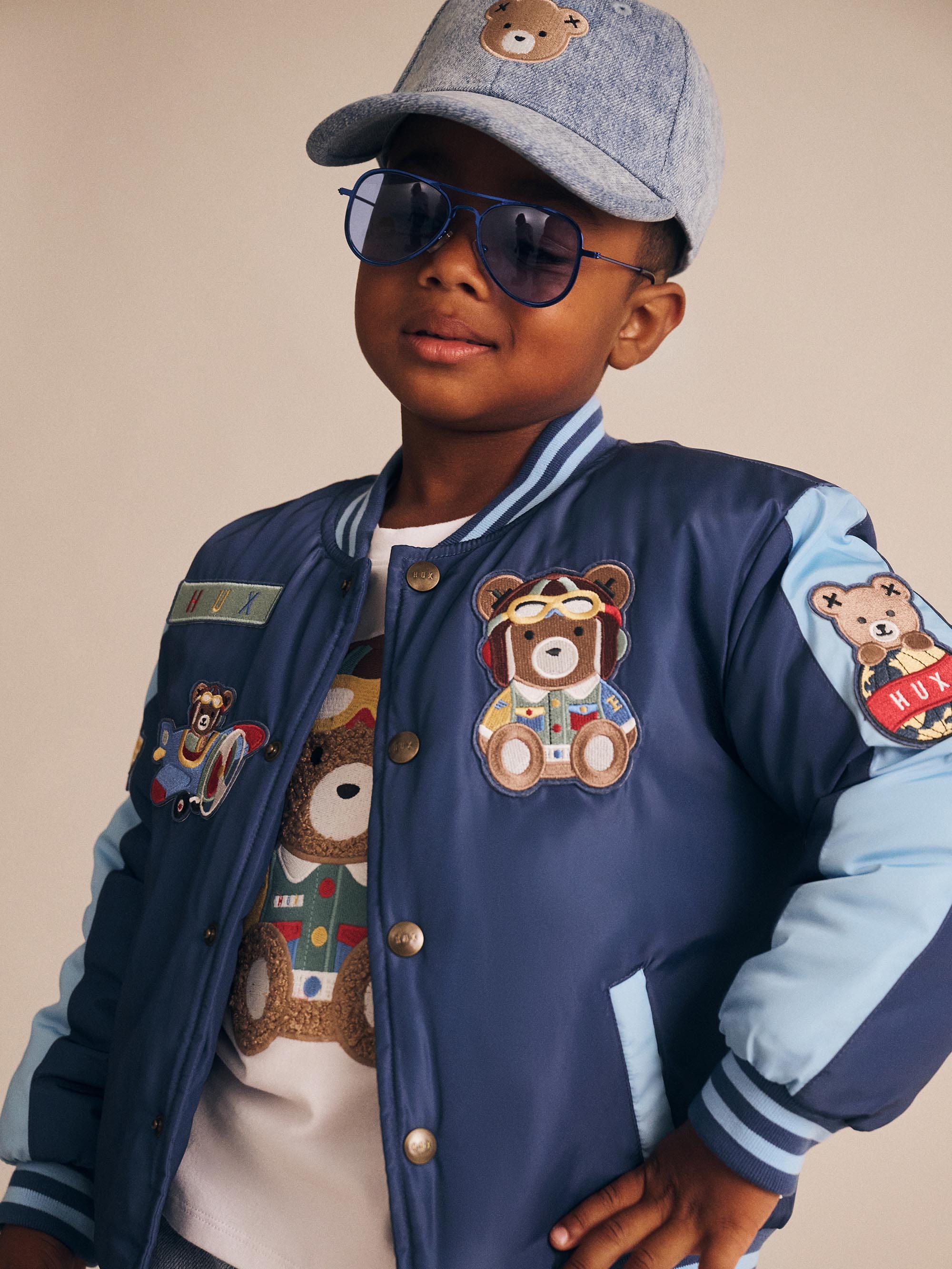 Aviator Varsity Bomber Jacket – Huxbaby - Main Image