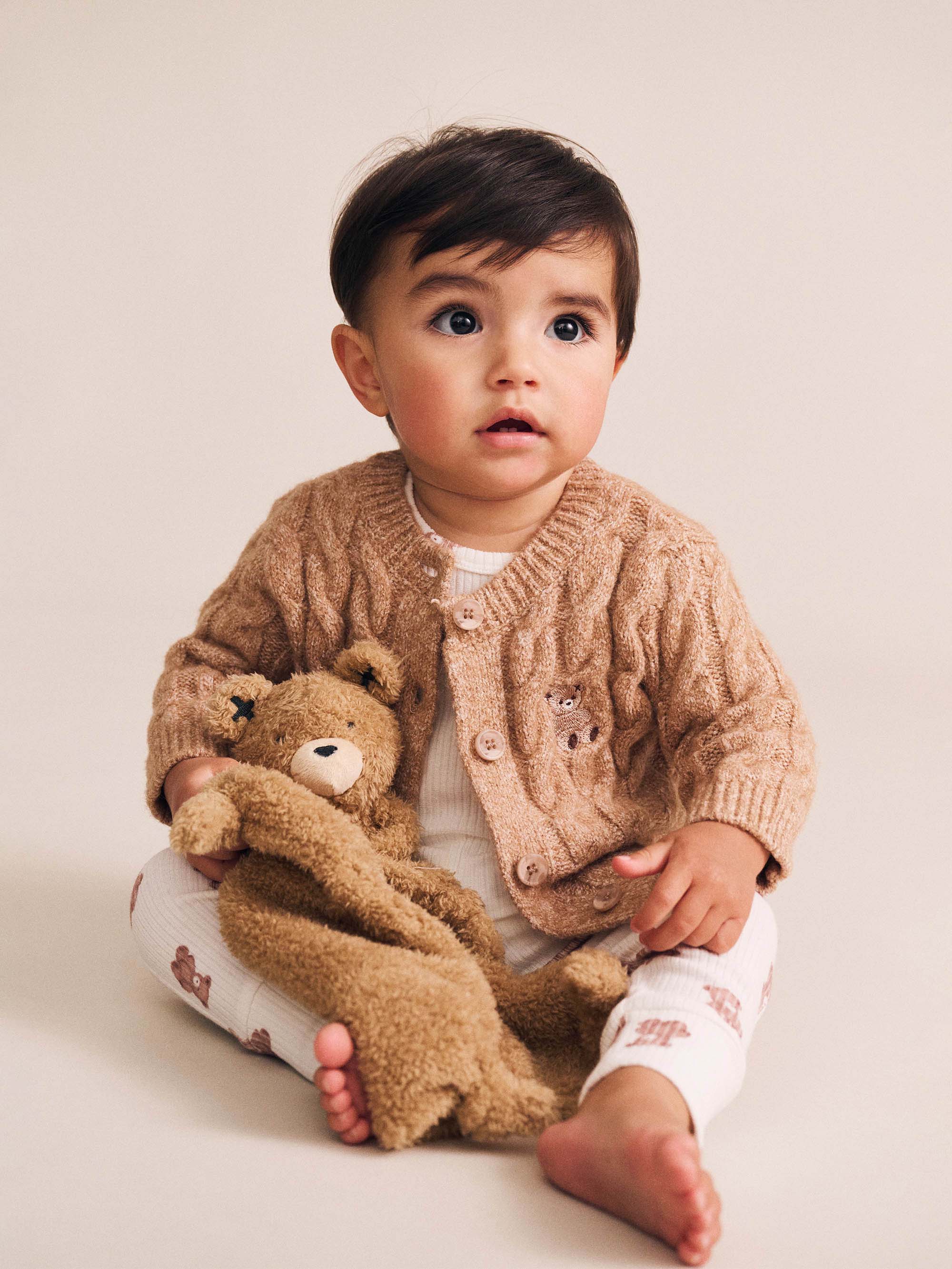 My First Hux Newborn Knit Cardi KNIT CARDI Huxbaby