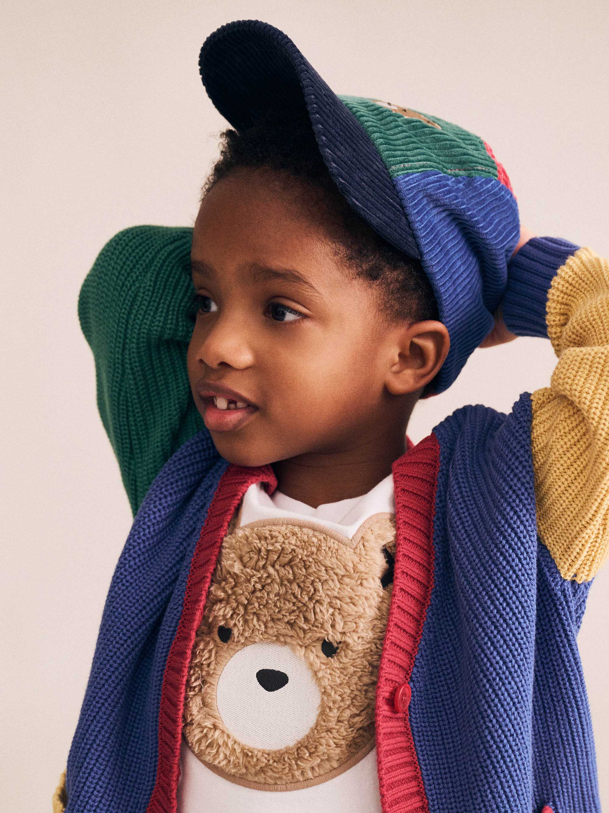 Colour Block Cord Panel Cap ACCESSORIES Huxbaby