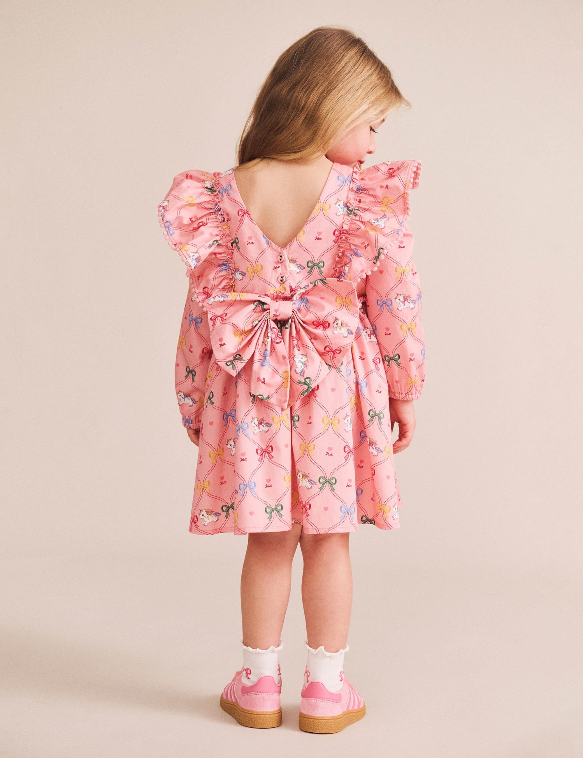 Unicorn Bow Dress DRESS Huxbaby