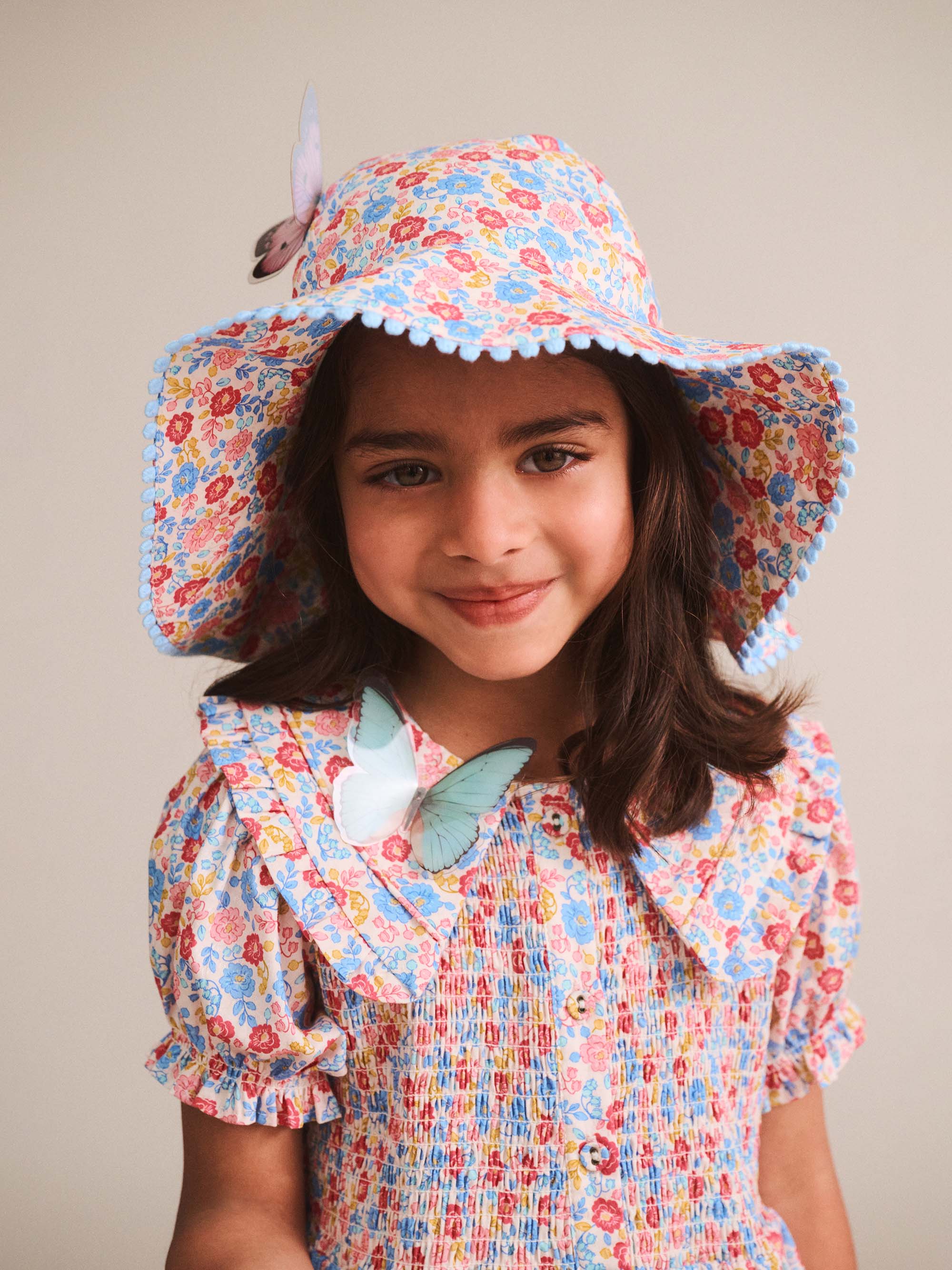 Huxbaby Shopify ACCESSORIES Vintage Floral Sunhat