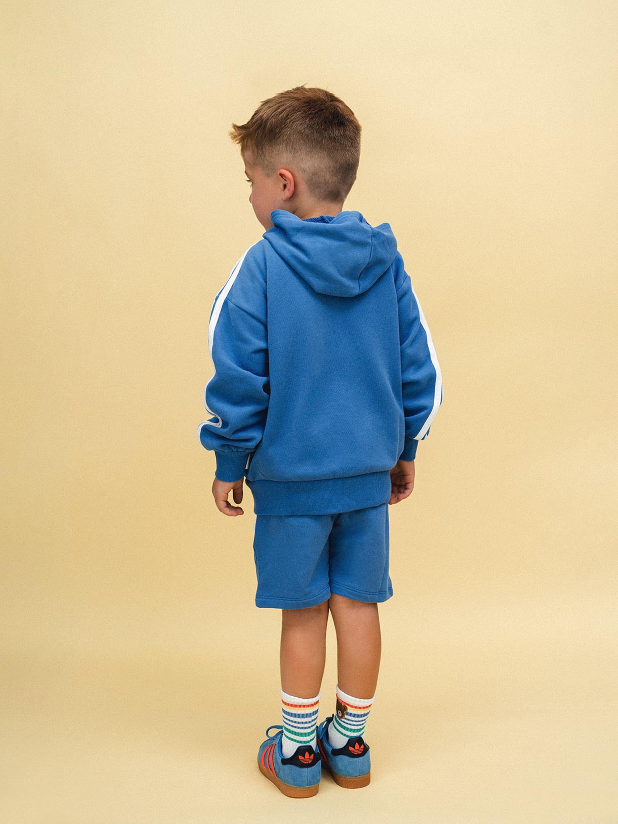 Heritage Blue Sports Zip Through SWEATSHIRT Huxbaby