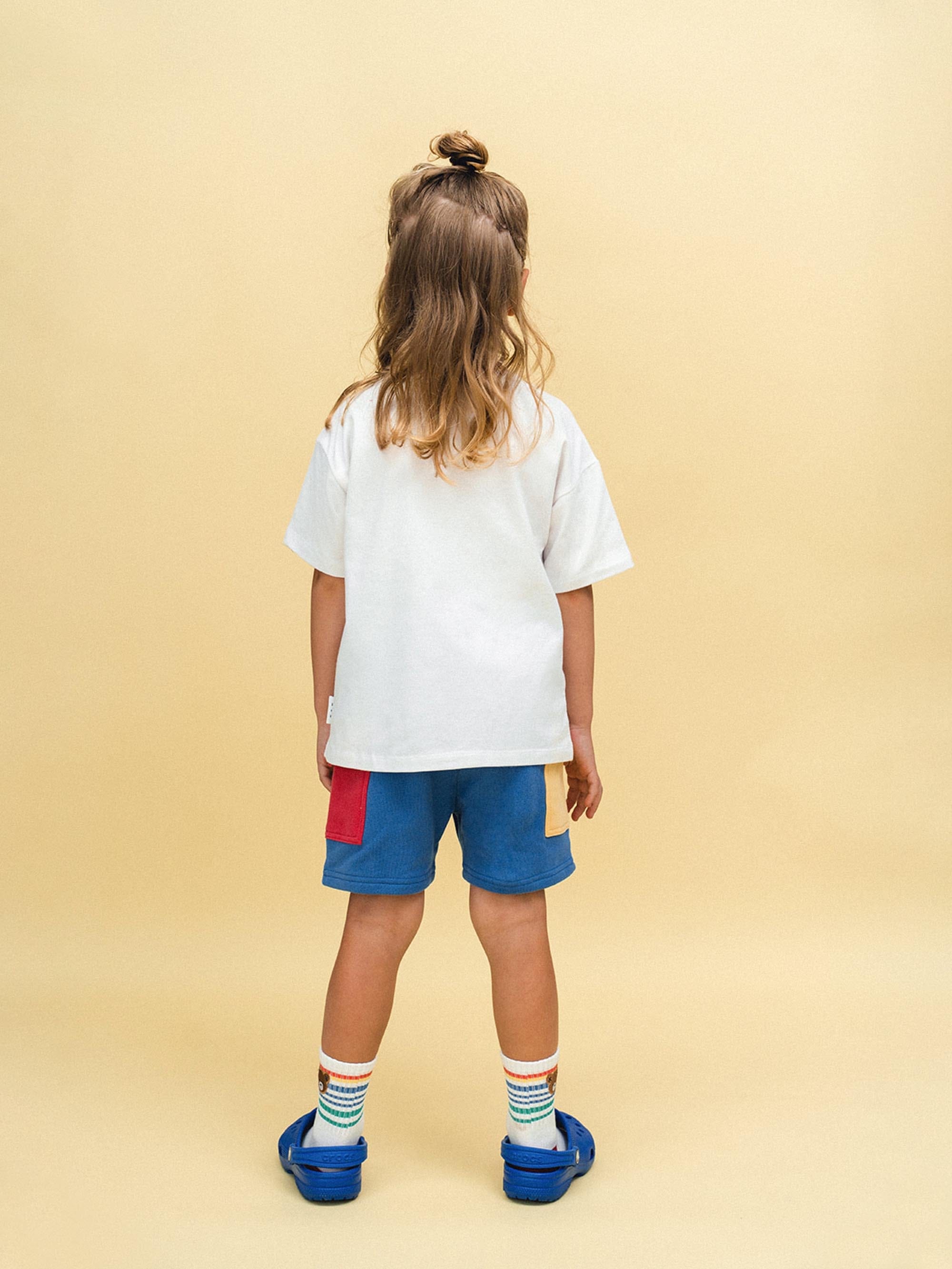 Back To Kinder Colour Block Pocket Short SHORT Huxbaby