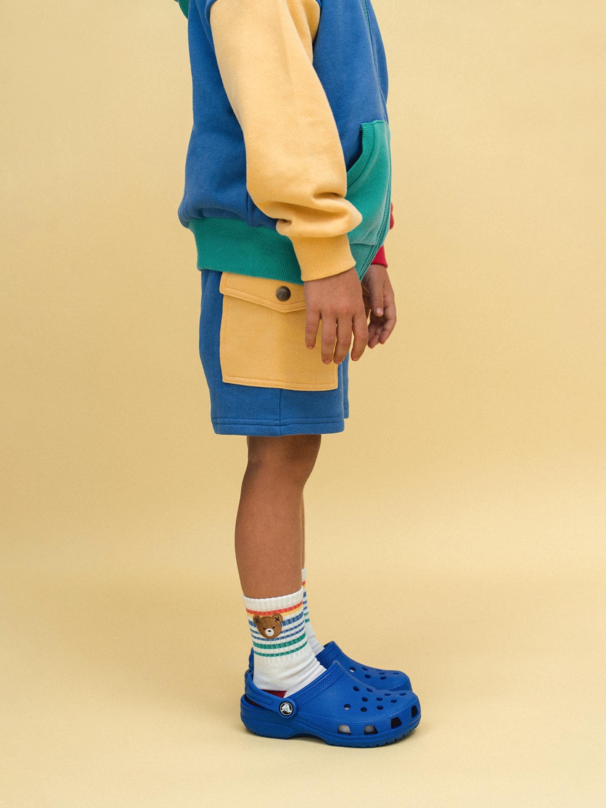 Back To Kinder Colour Block Pocket Short SHORT Huxbaby