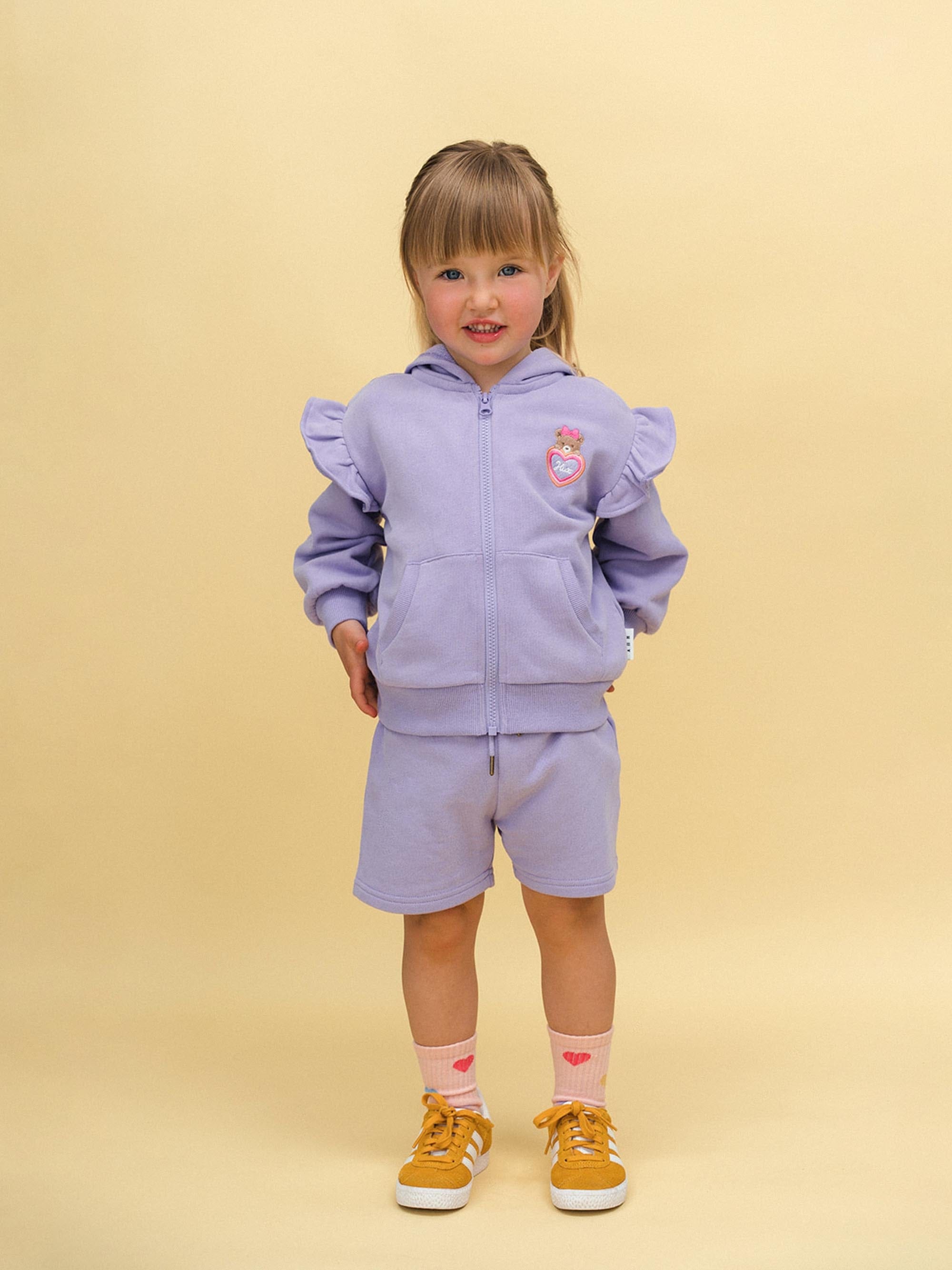 Lavender Zip Through SWEATSHIRT Huxbaby