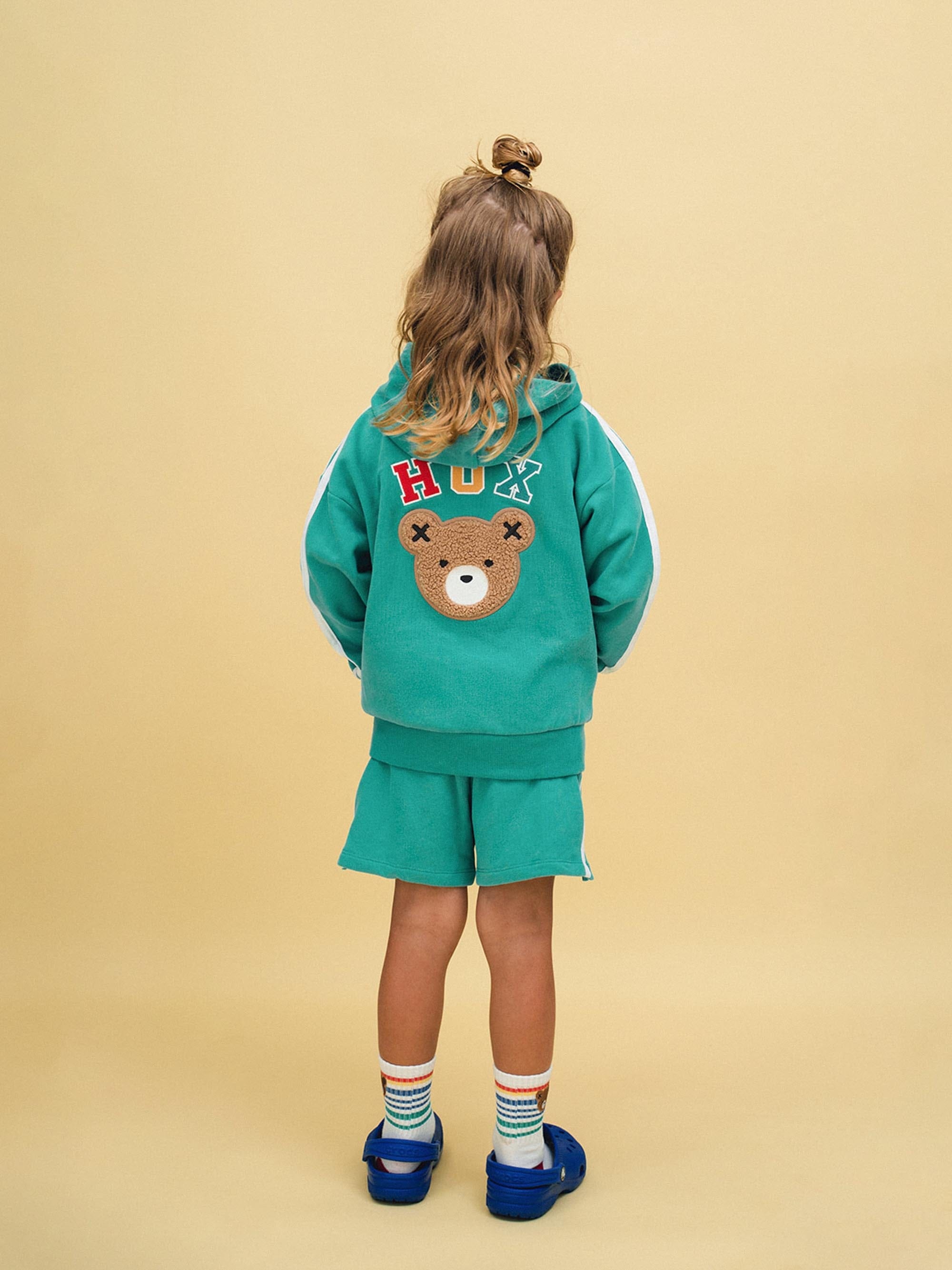 Heritage Green Sports Zip Through SWEATSHIRT Huxbaby