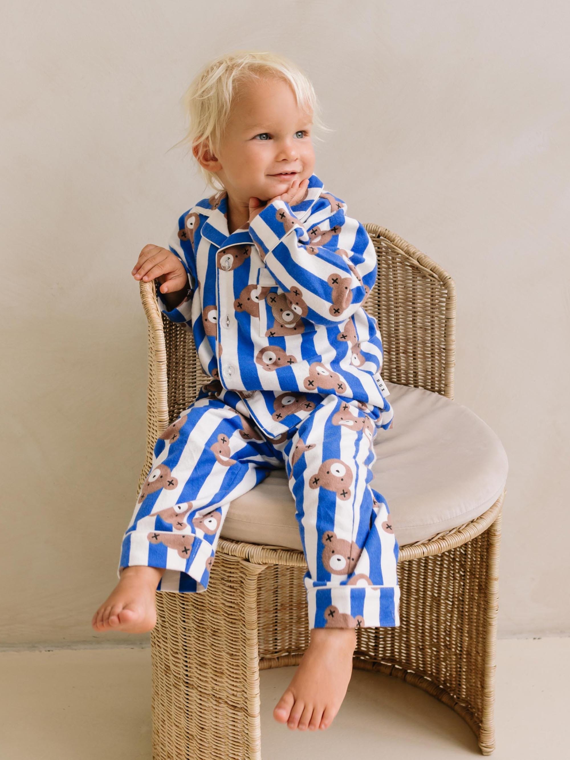 Hux Stripe Flannel Pyjama SLEEPWEAR Huxbaby