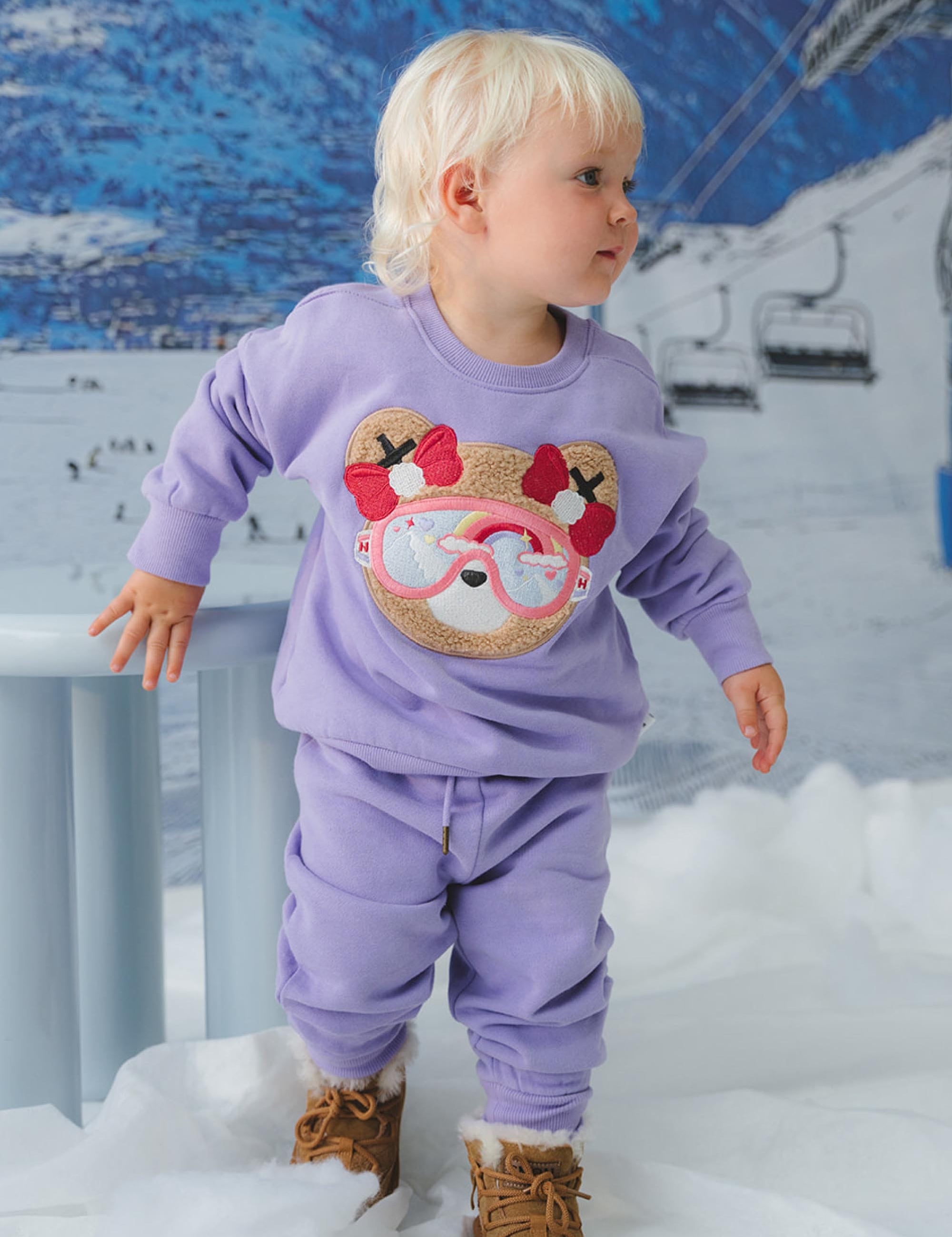 Violet Retro Trackie LEGGING Huxbaby Shopify