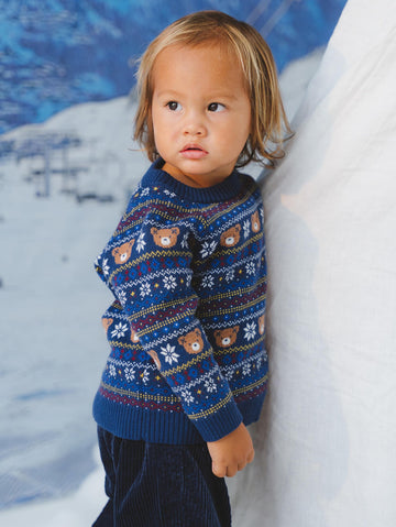 Apres Ski Fairisle Pullover KNIT JUMPER Huxbaby Shopify