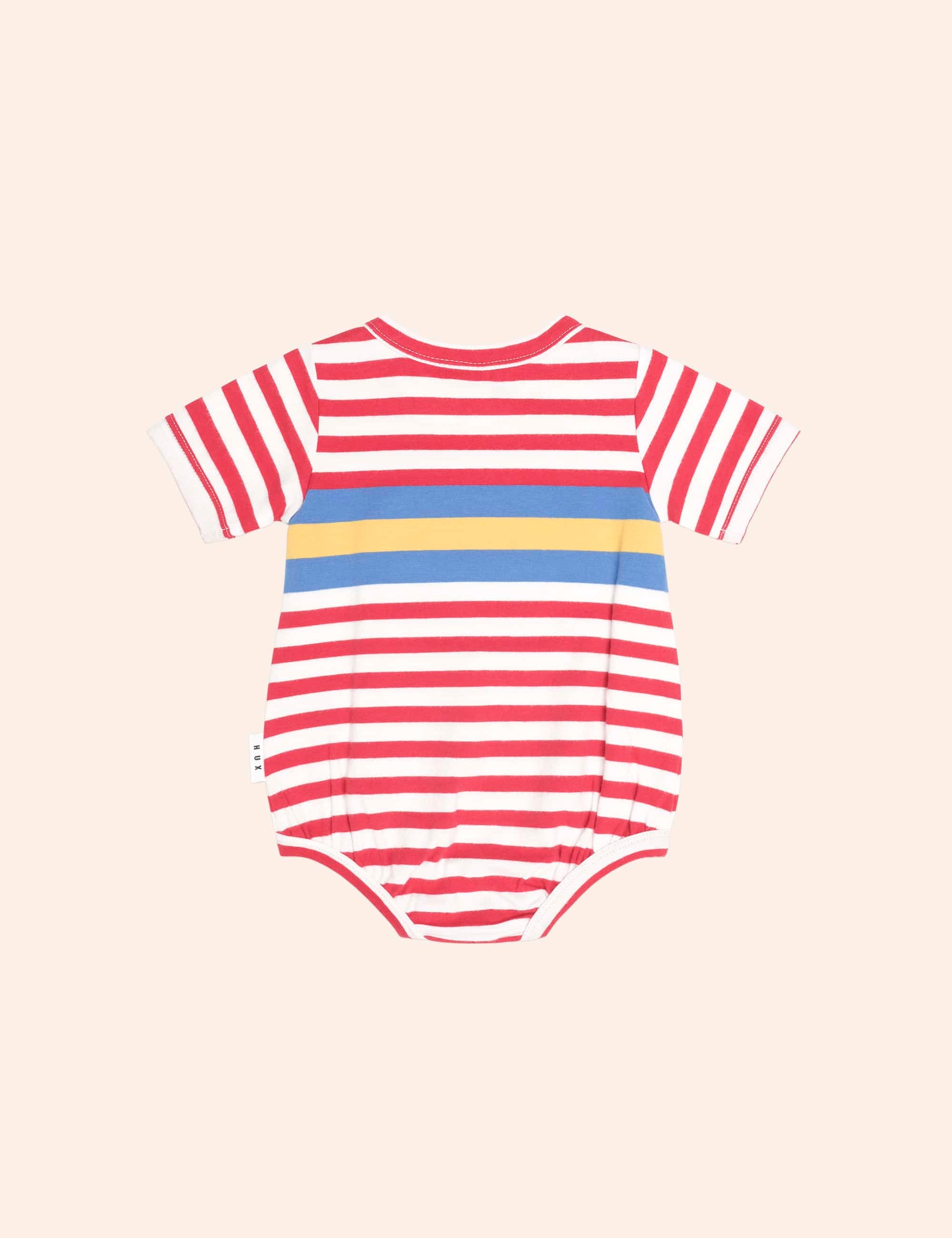 Fireman Hux Stripe Romper ONESIE Huxbaby Shopify
