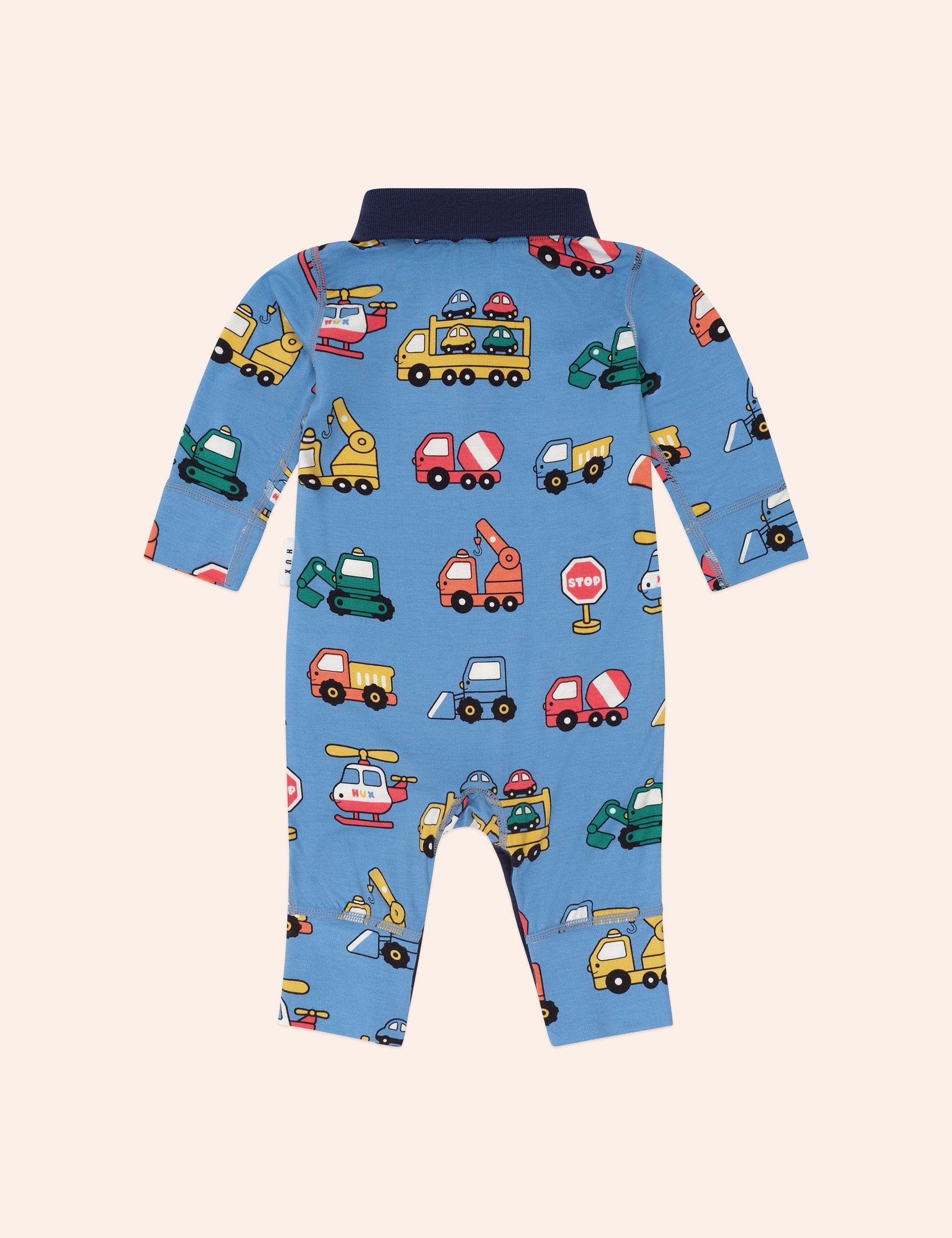 Construction Polo Romper ROMPER Huxbaby