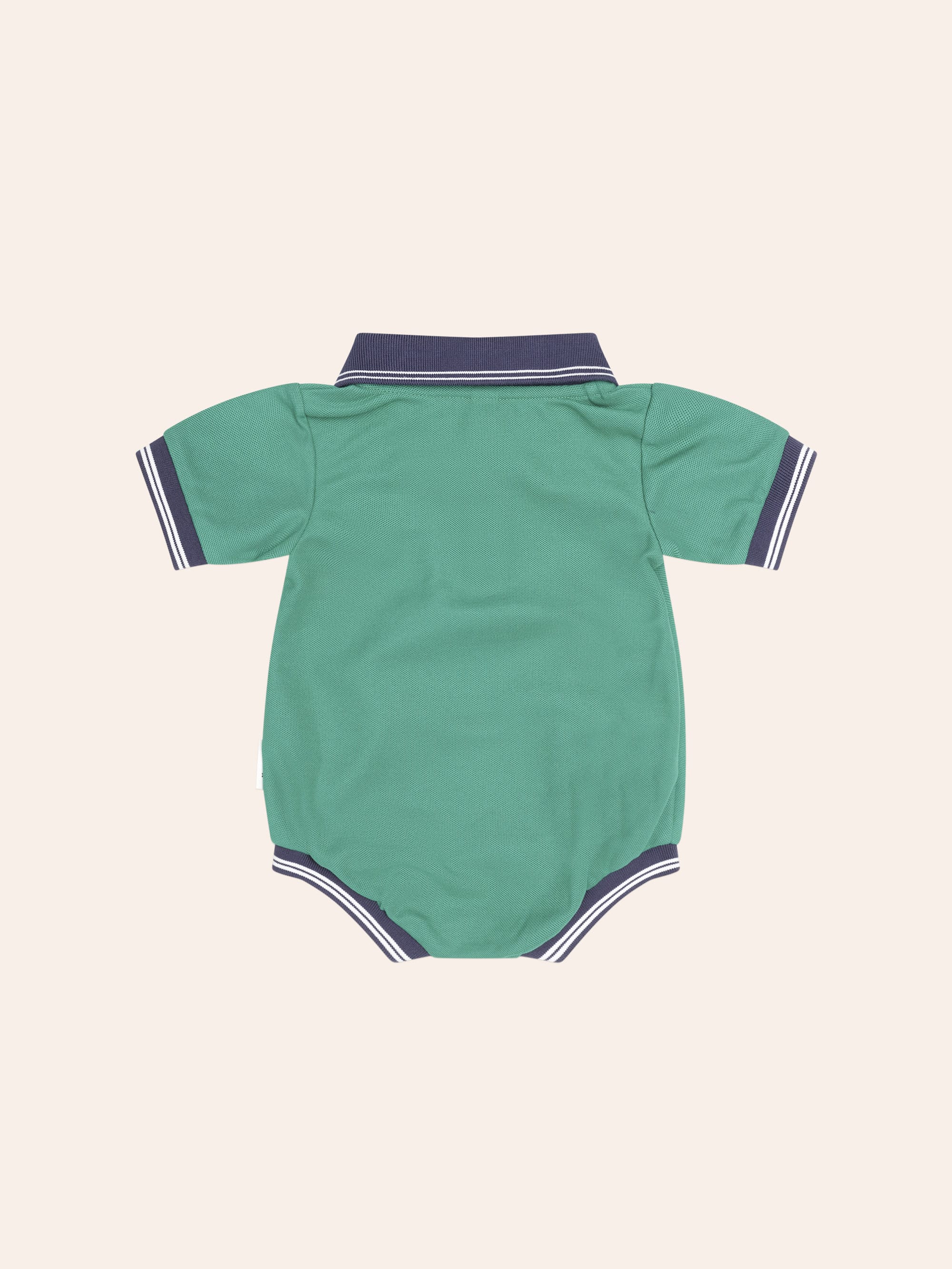 Collegiate Hux Pique Polo Romper ONESIE Huxbaby Shopify