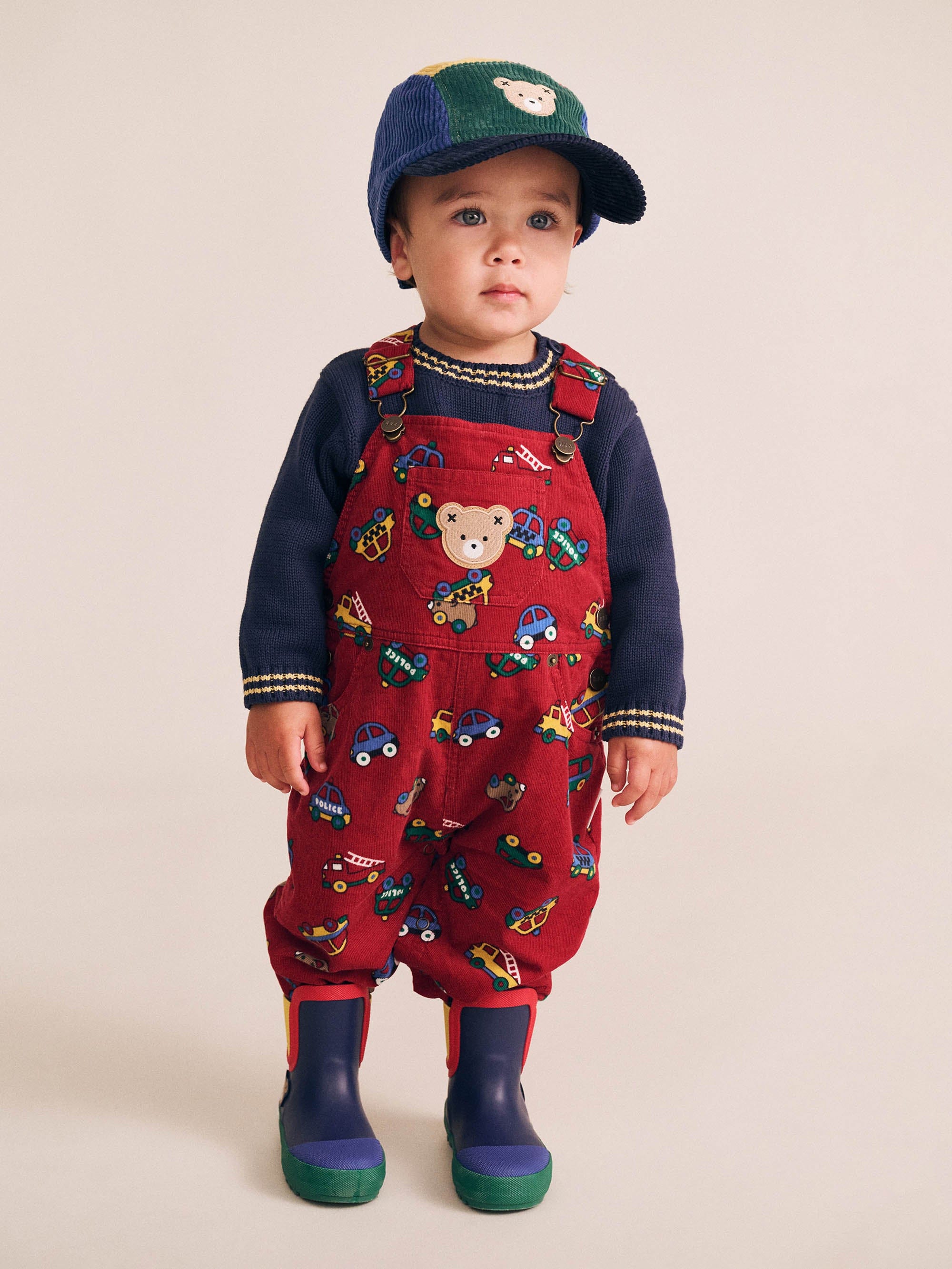 Vroom Vroom Cord Overalls OVERALL Huxbaby