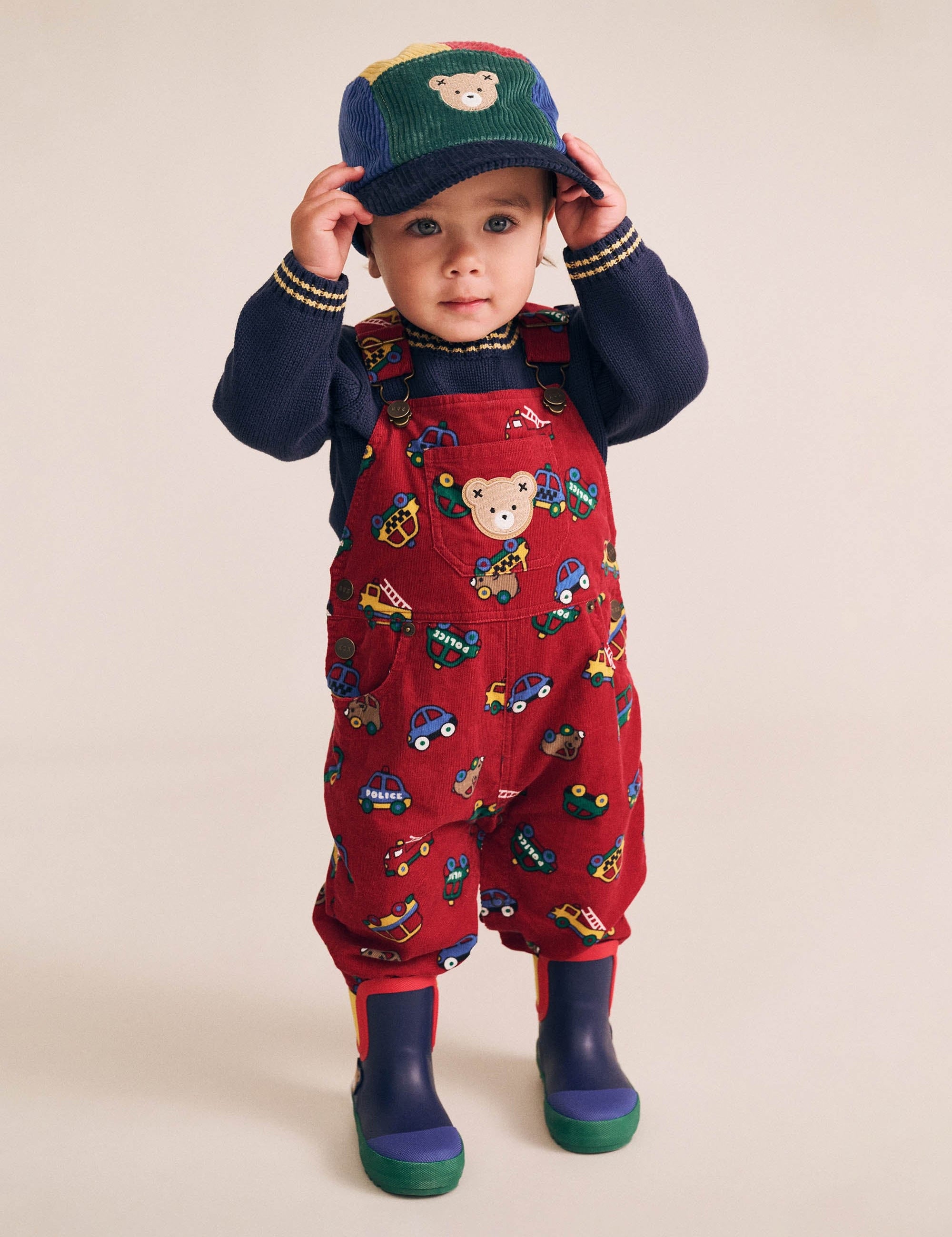 Vroom Vroom Cord Overalls OVERALL Huxbaby