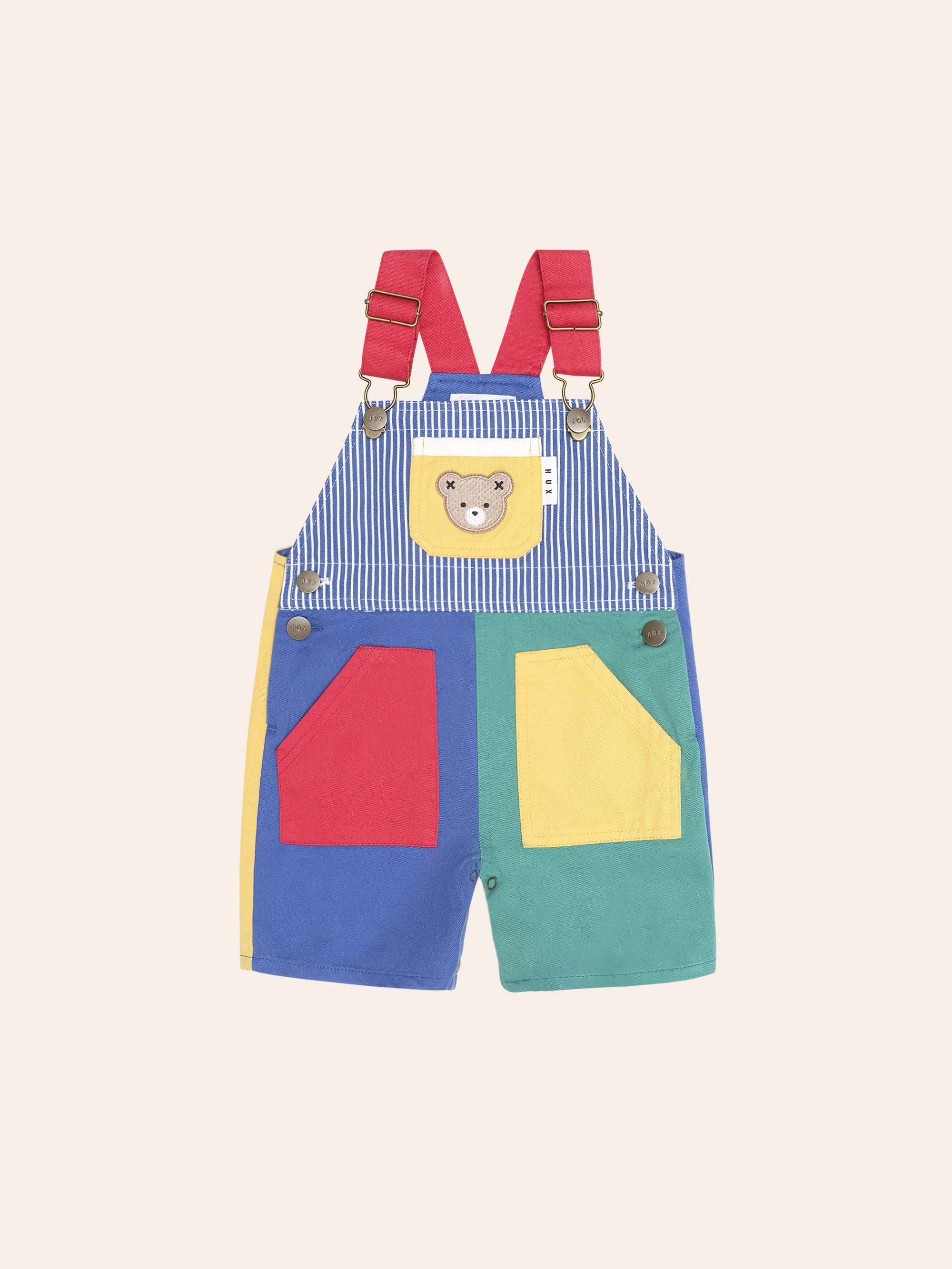 Colour Block Pocket Shortall SHORTALL Huxbaby Shopify