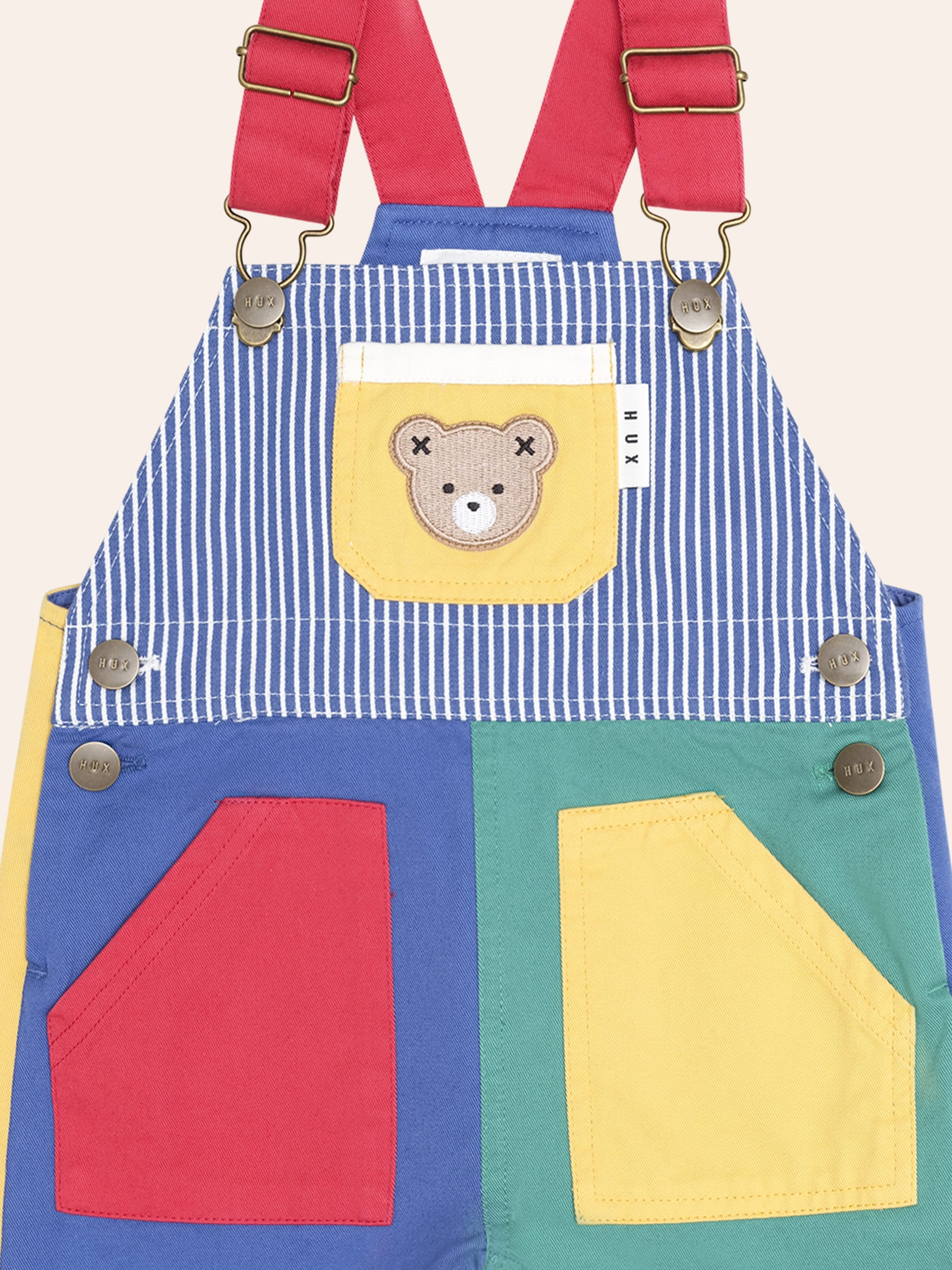 Colour Block Pocket Shortall SHORTALL Huxbaby Shopify