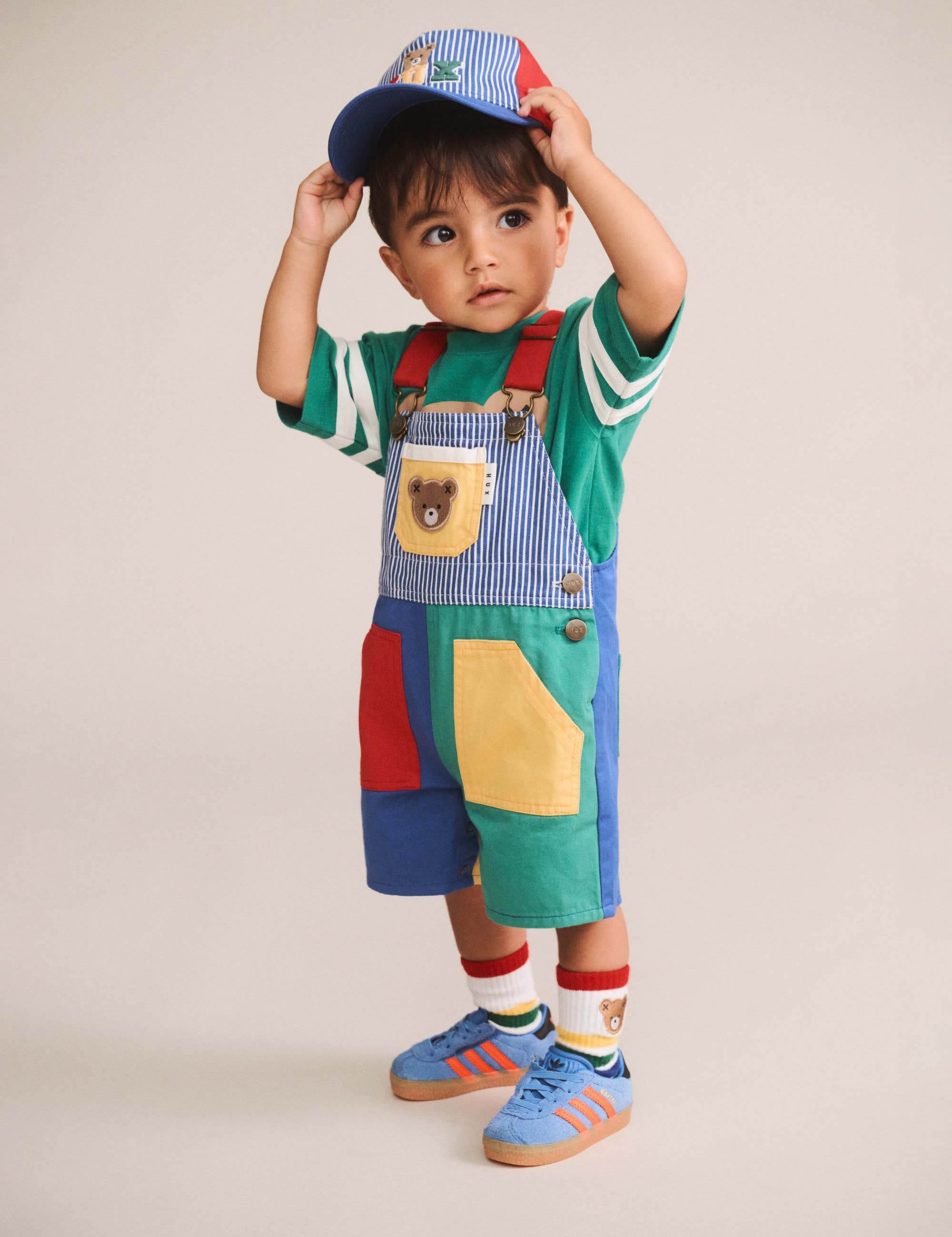 Colour Block Pocket Shortall SHORTALL Huxbaby Shopify