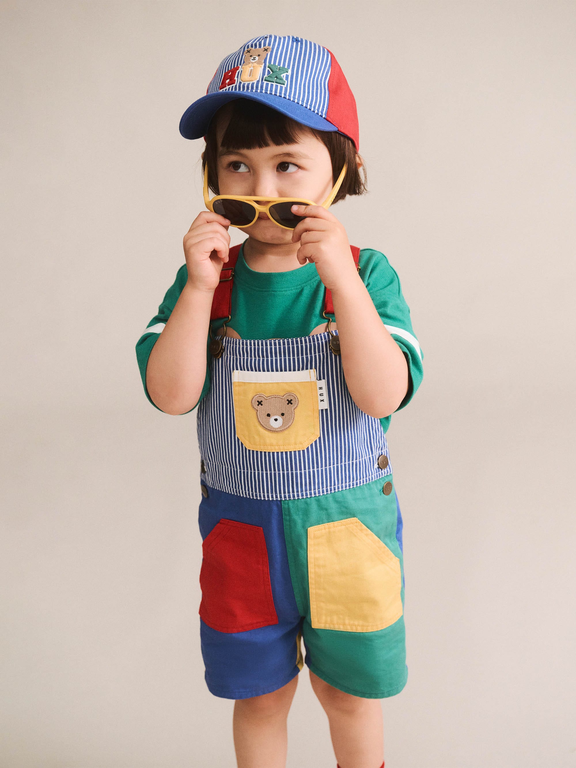 Colour Block Pocket Shortall SHORTALL Huxbaby Shopify