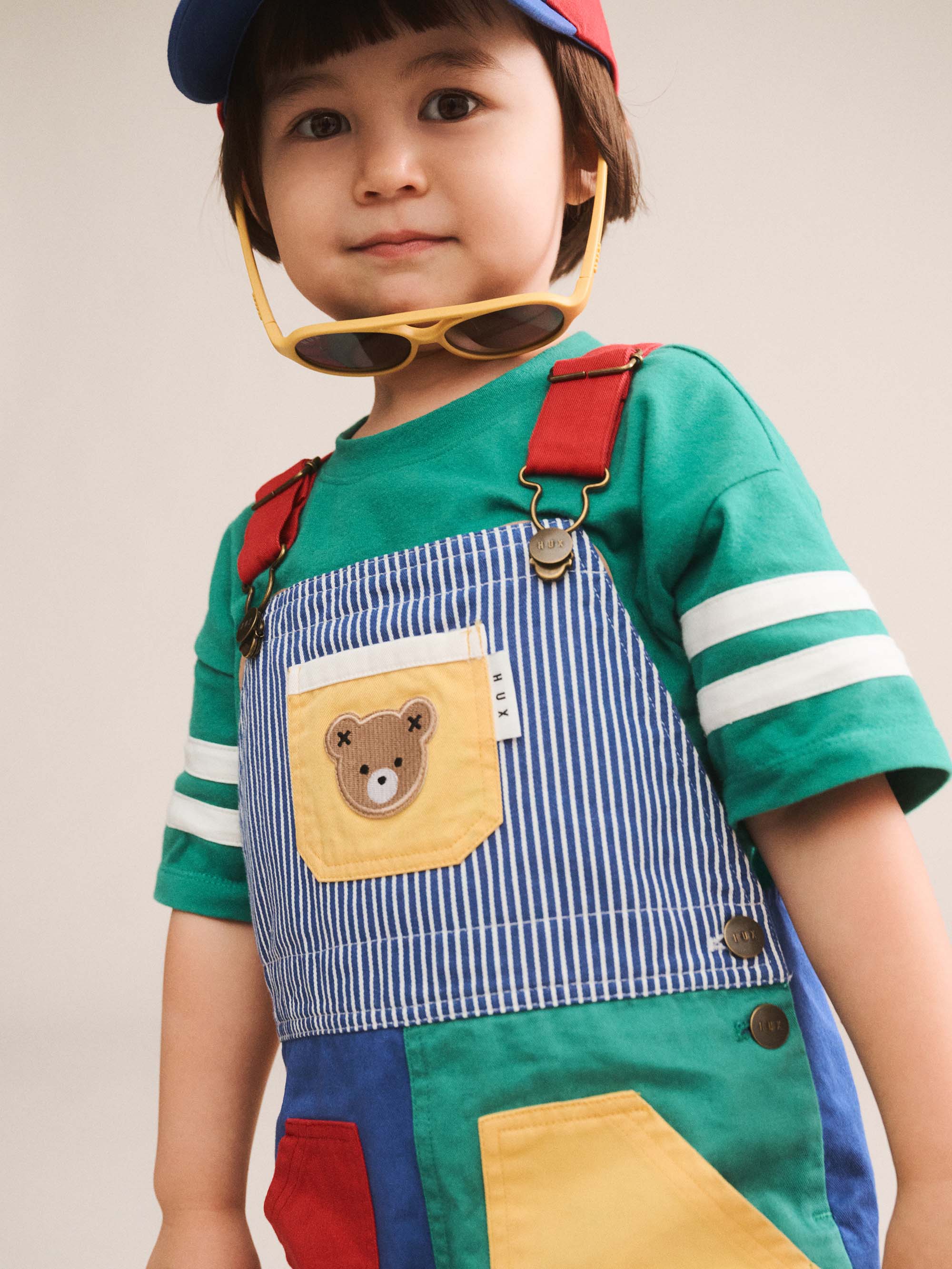 Colour Block Pocket Shortall SHORTALL Huxbaby Shopify
