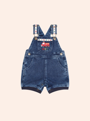 Construction Hux Knit Romper SHORTALL Huxbaby Shopify