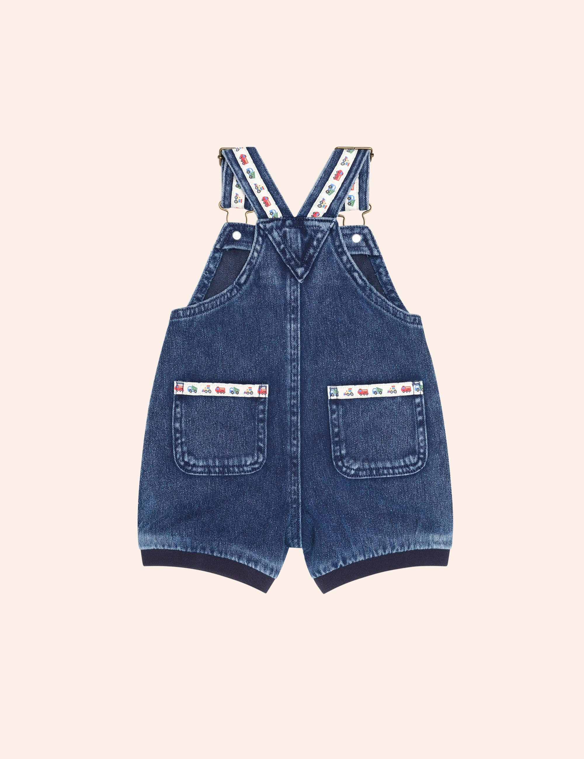 Construction Hux Knit Romper SHORTALL Huxbaby Shopify