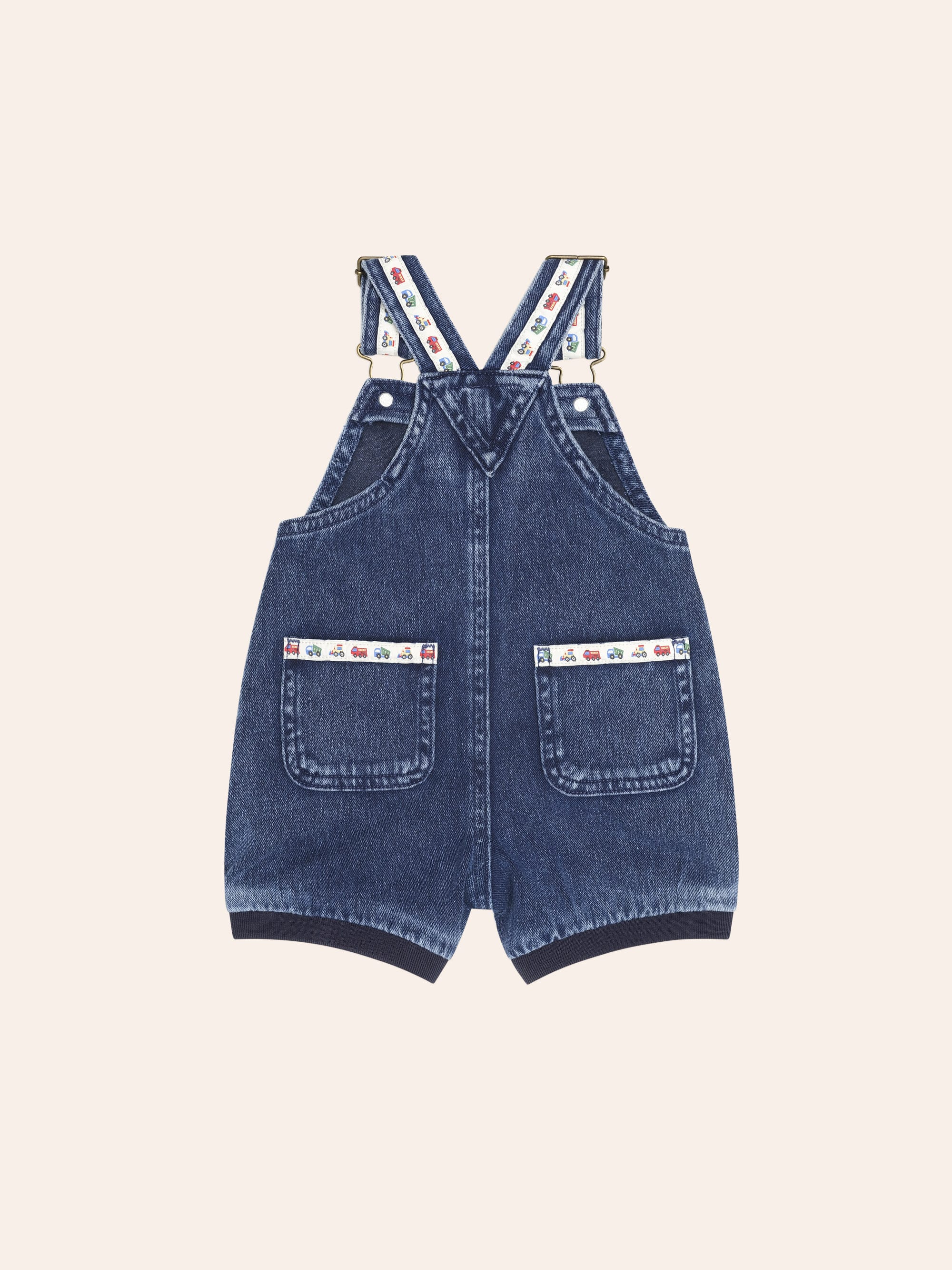 Construction Hux Knit Romper SHORTALL Huxbaby Shopify