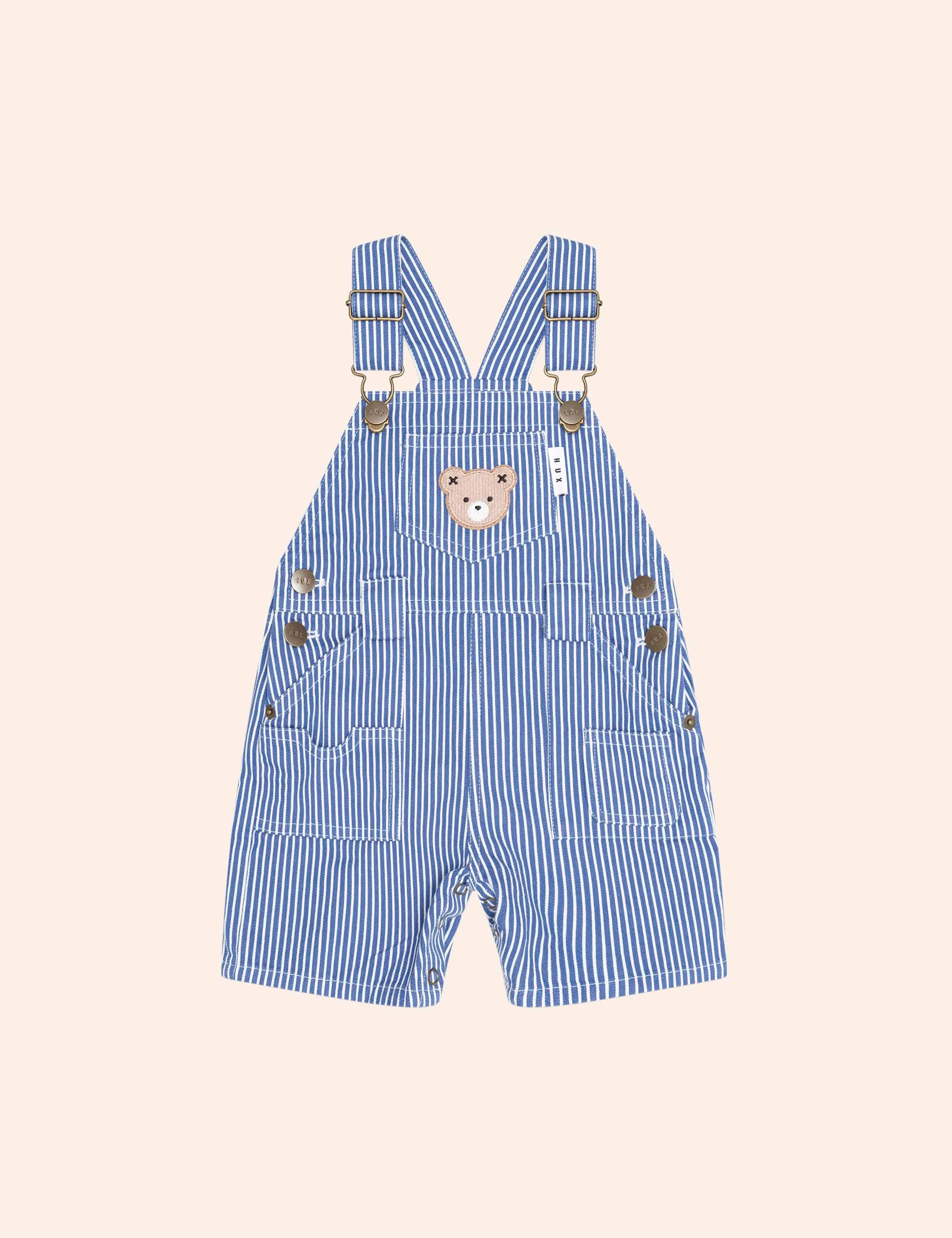 Cobalt Stripe Carpenter Shortall SHORTALL Huxbaby Shopify
