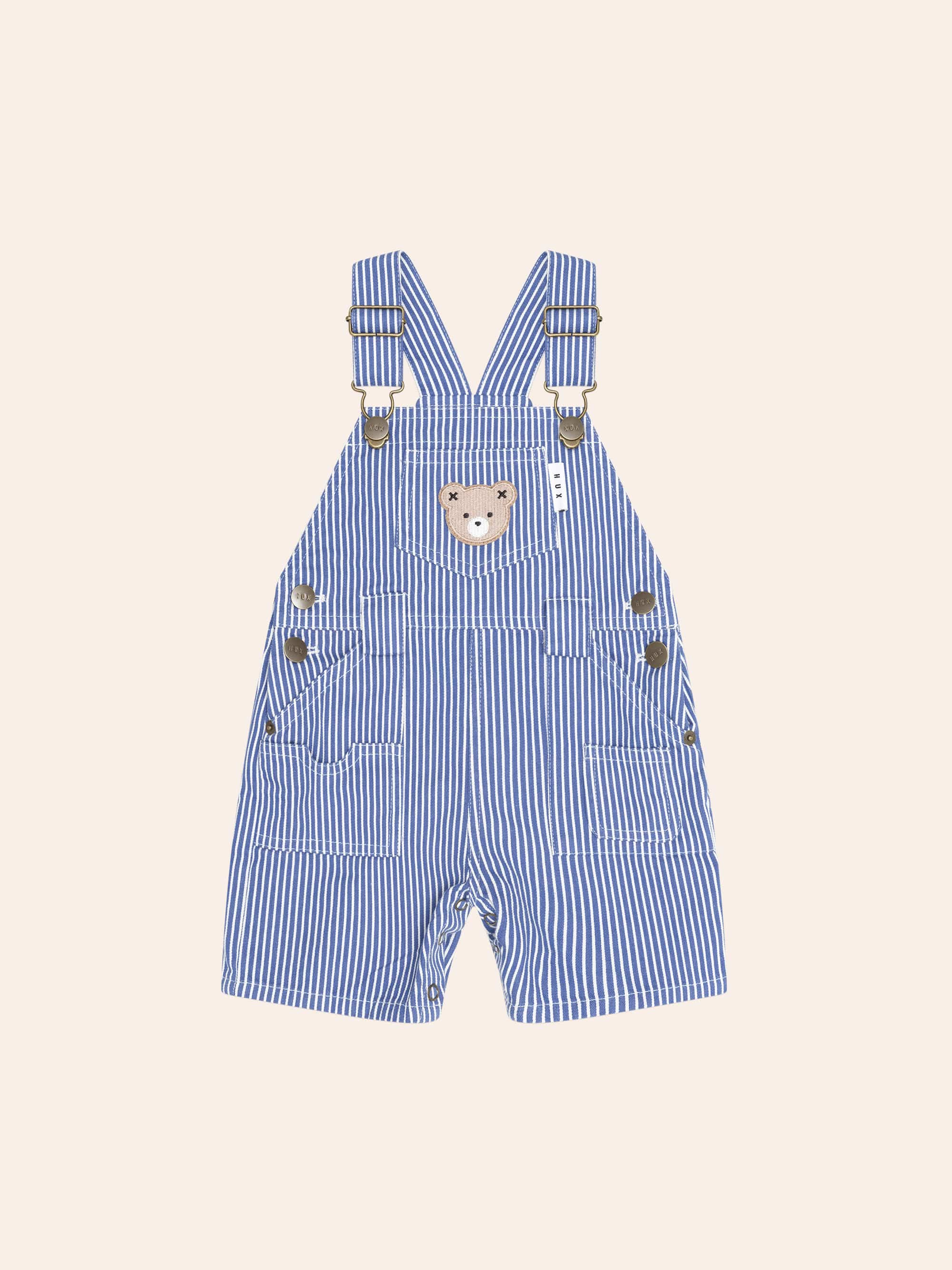 Cobalt Stripe Carpenter Shortall SHORTALL Huxbaby Shopify