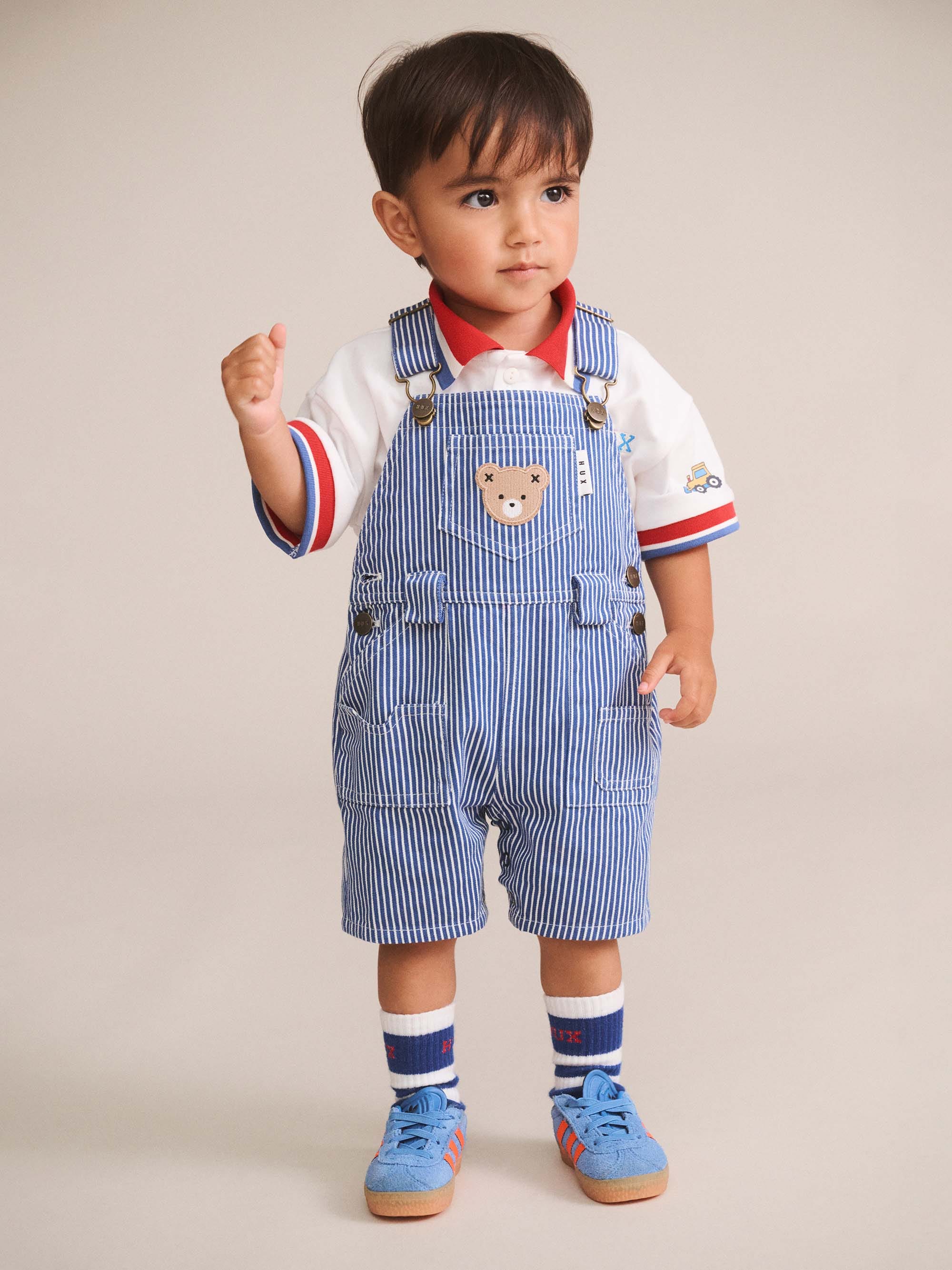 Cobalt Stripe Carpenter Shortall SHORTALL Huxbaby Shopify