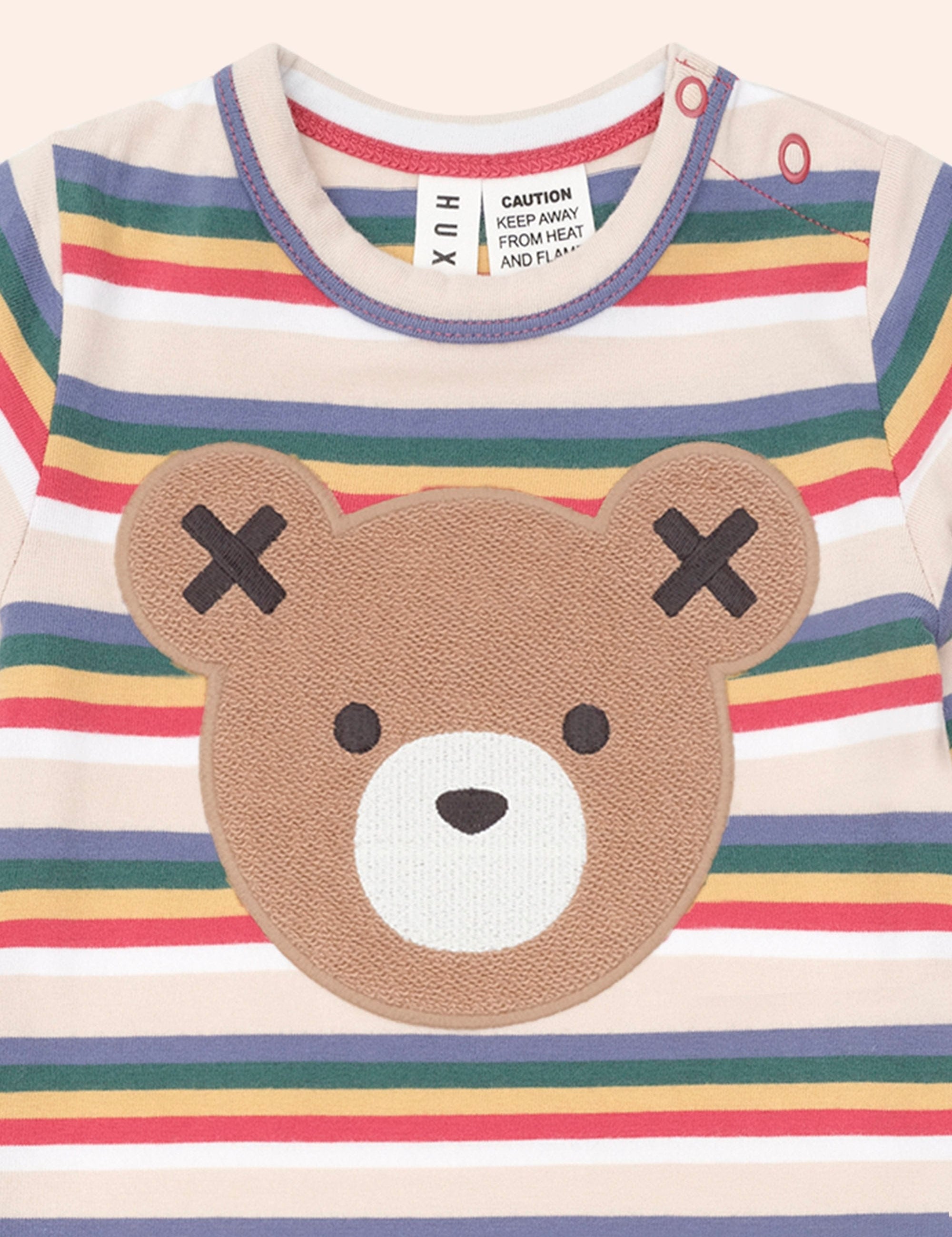 Vintage Stripe Huxbear Romper ROMPER Huxbaby
