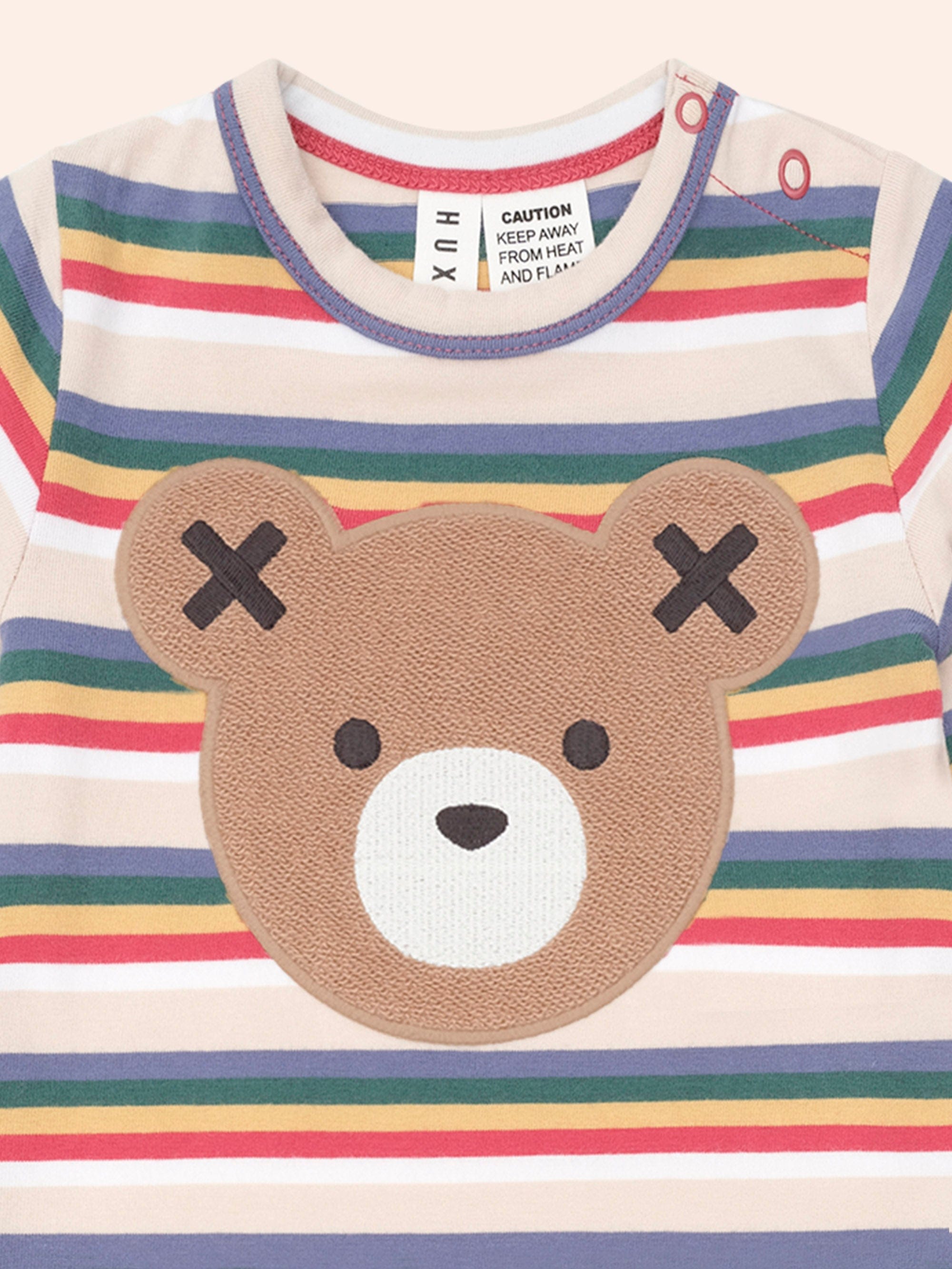 Vintage Stripe Huxbear Romper ROMPER Huxbaby