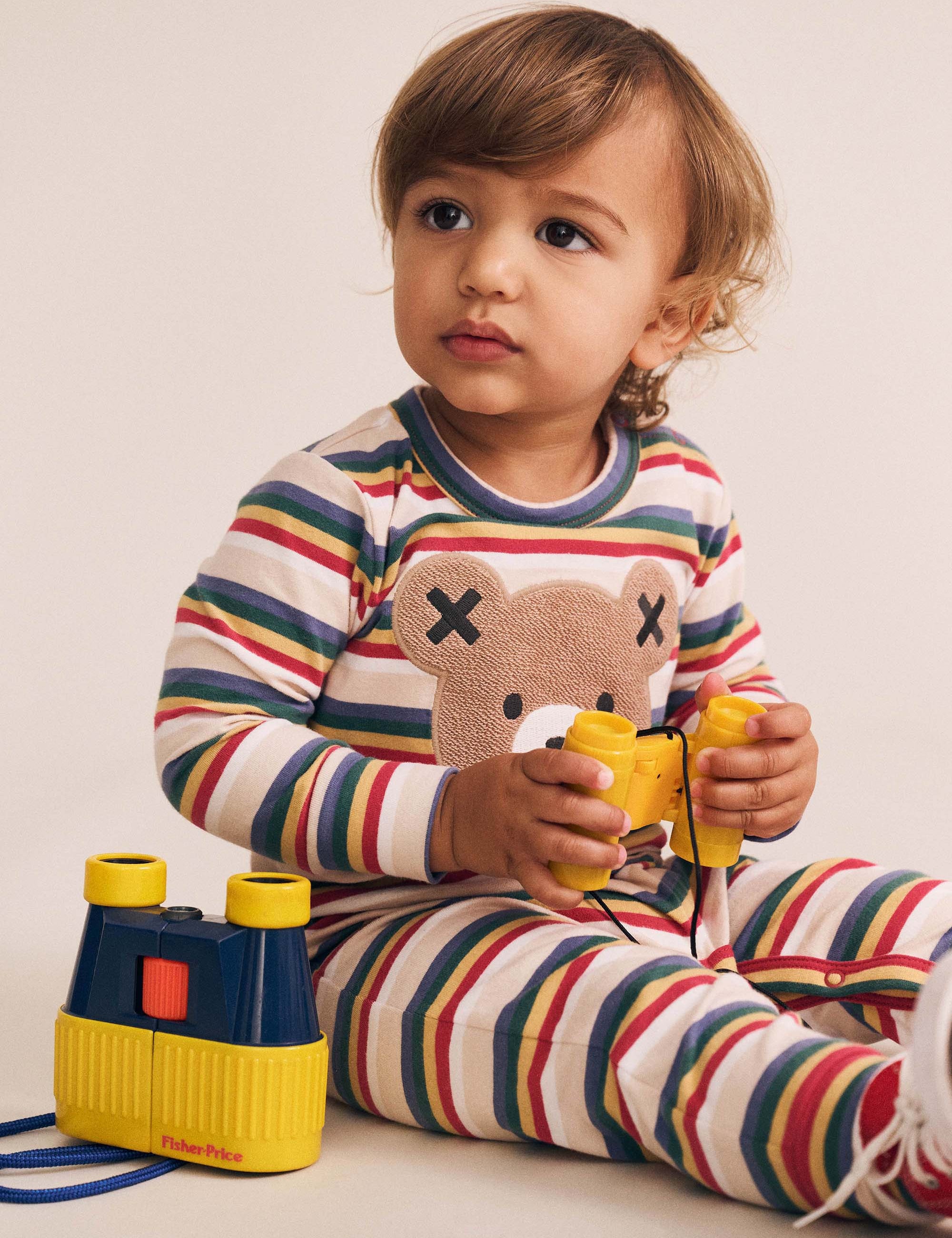 Vintage Stripe Huxbear Romper ROMPER Huxbaby