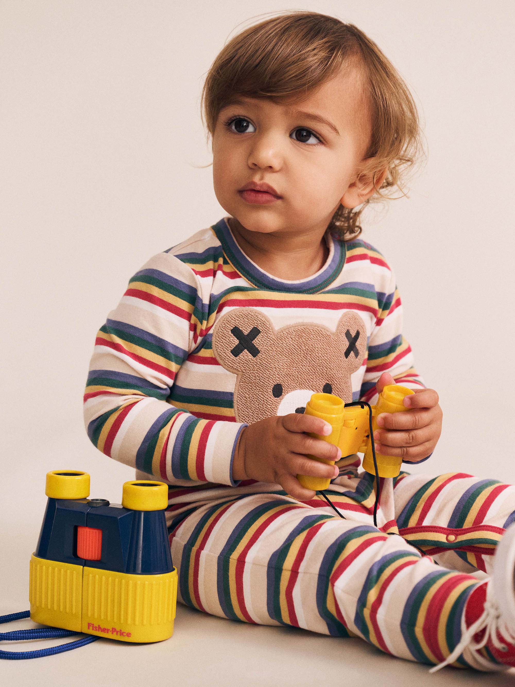 Vintage Stripe Huxbear Romper ROMPER Huxbaby