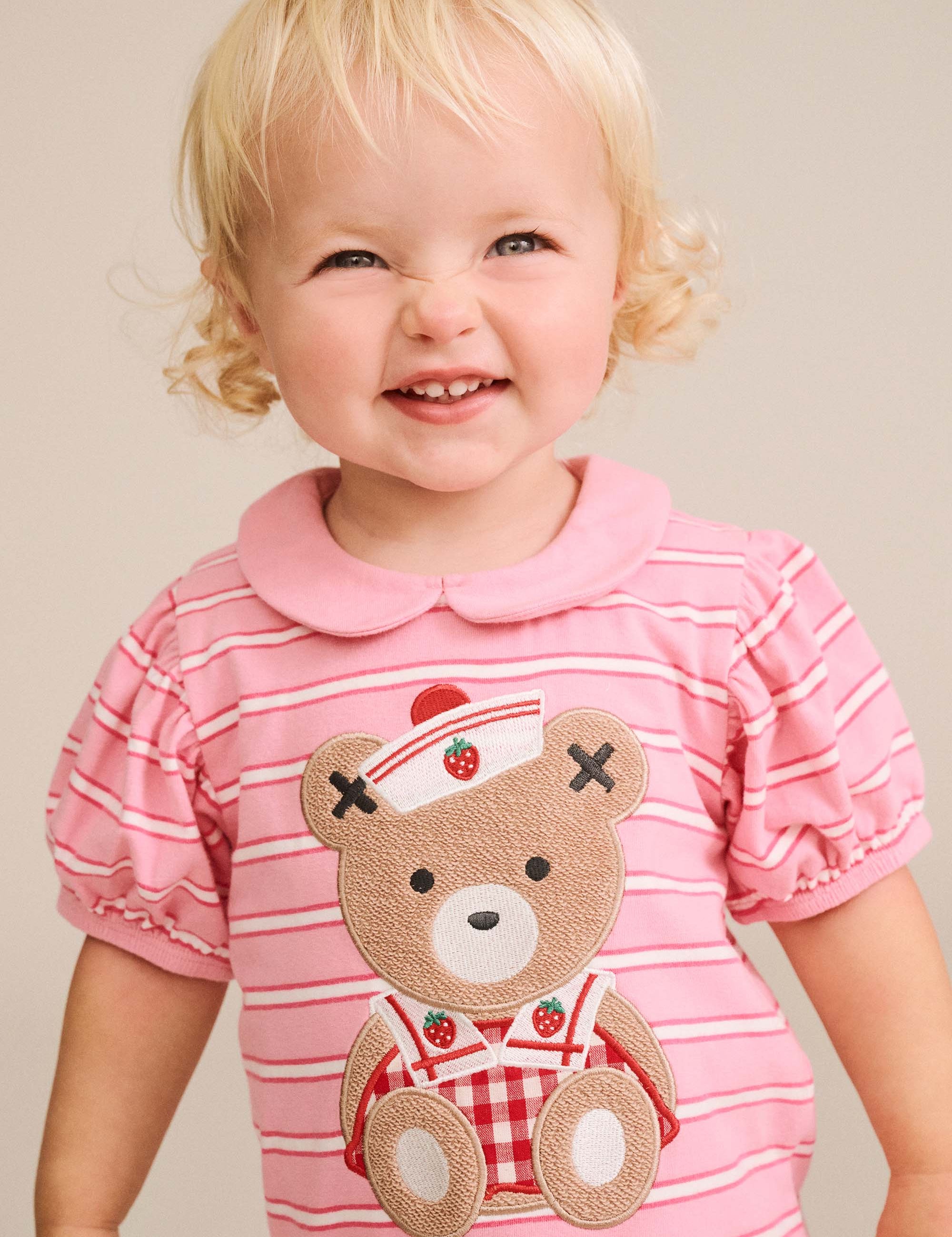 Nautical Huxette Collar Romper ONESIE Huxbaby Shopify
