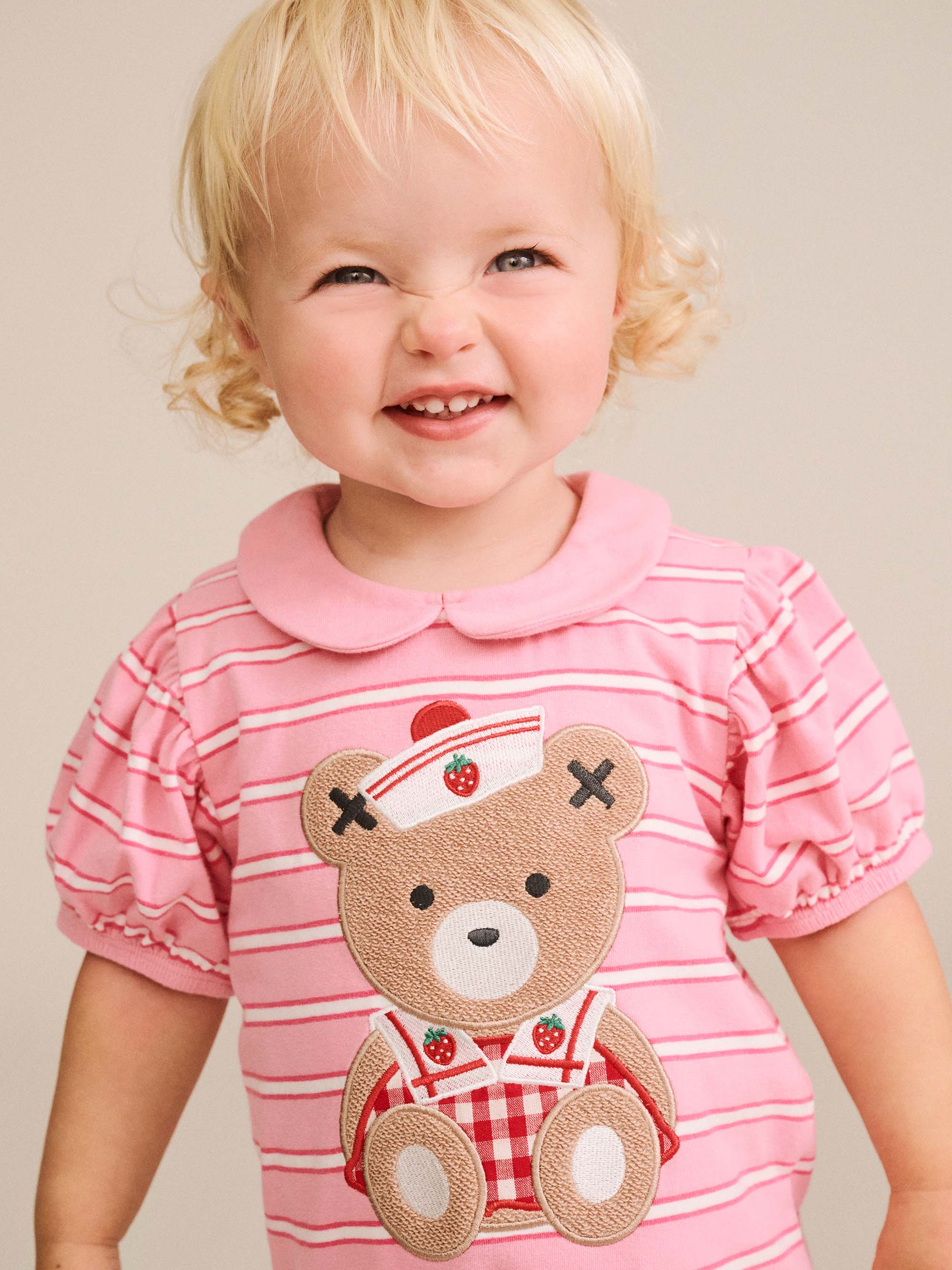 Nautical Huxette Collar Romper ONESIE Huxbaby Shopify