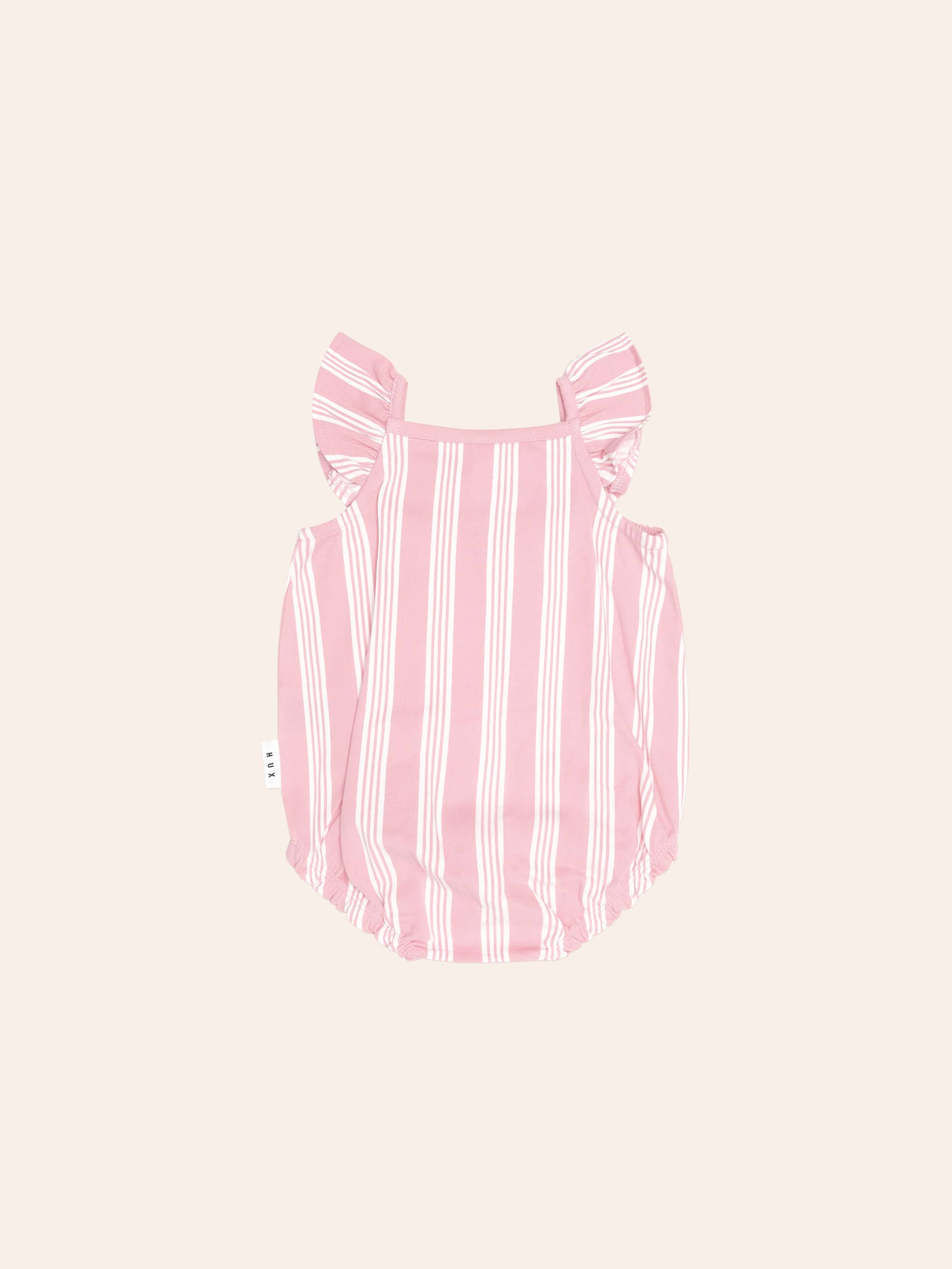 Floral Emb Stripe Playsuit PLAYSUIT Huxbaby Shopify