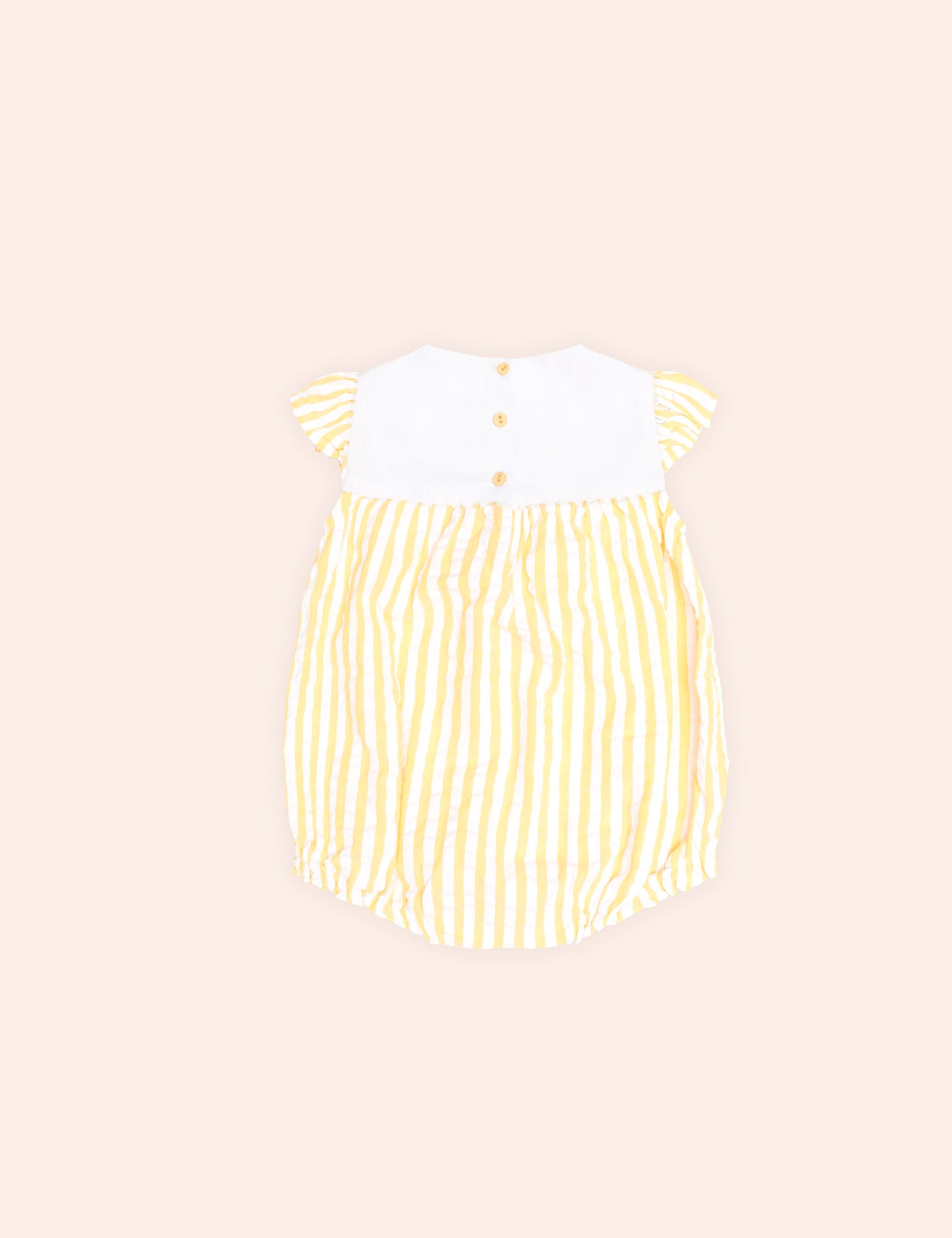 Flower Field Stripe Playsuit PLAYSUIT Huxbaby Shopify