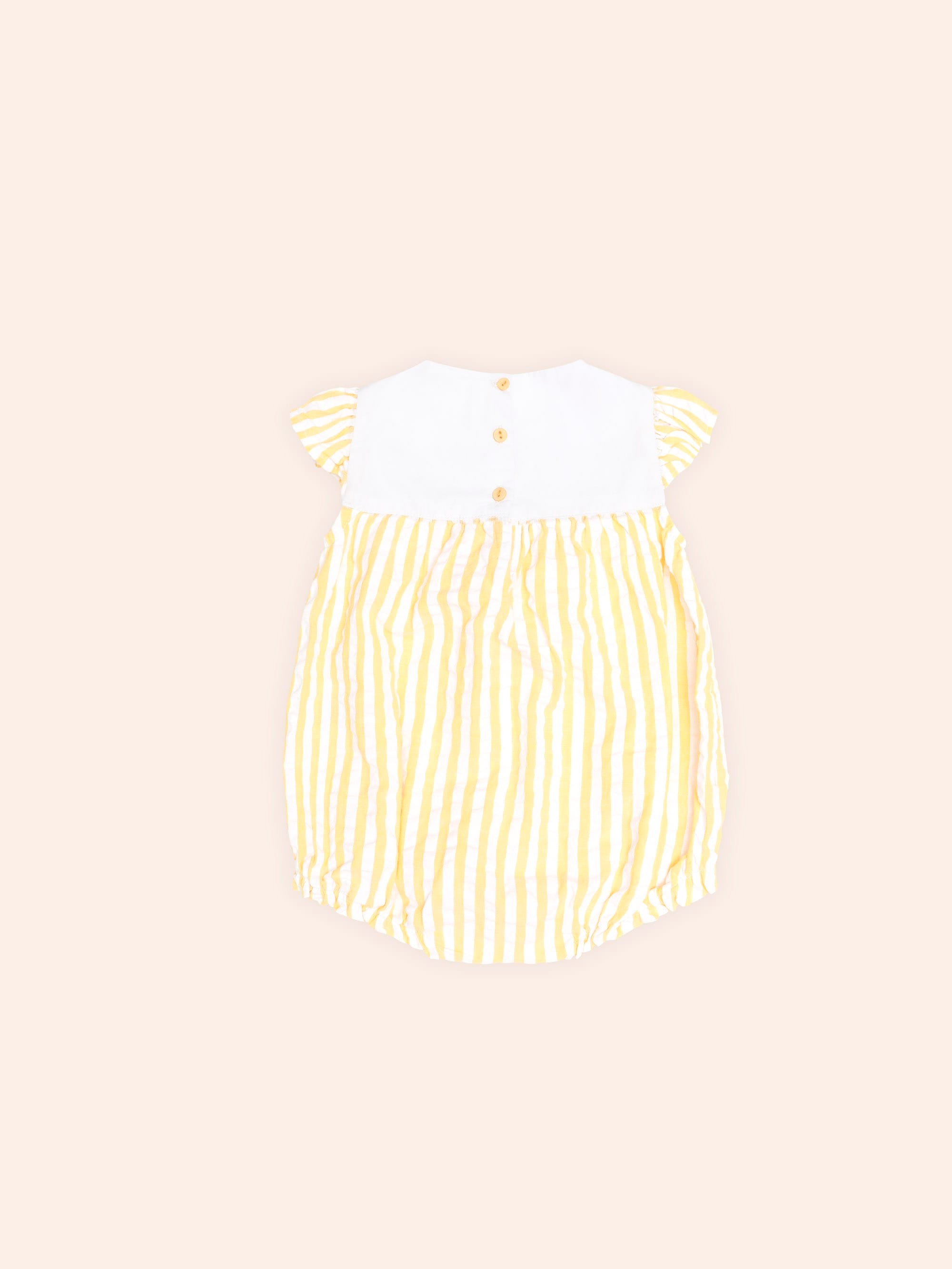 Flower Field Stripe Playsuit PLAYSUIT Huxbaby Shopify