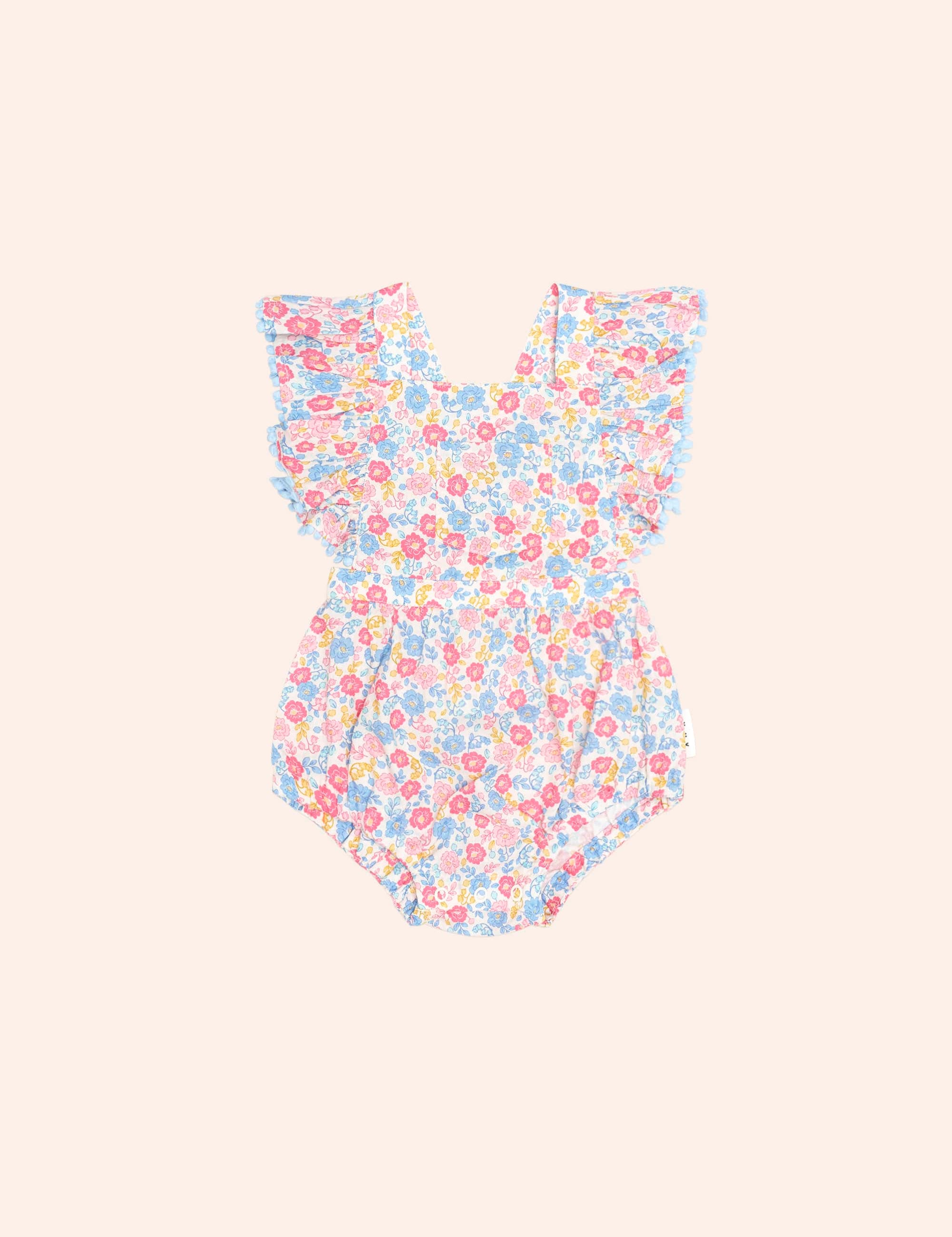 Vintage Floral Playsuit PLAYSUIT Huxbaby Shopify