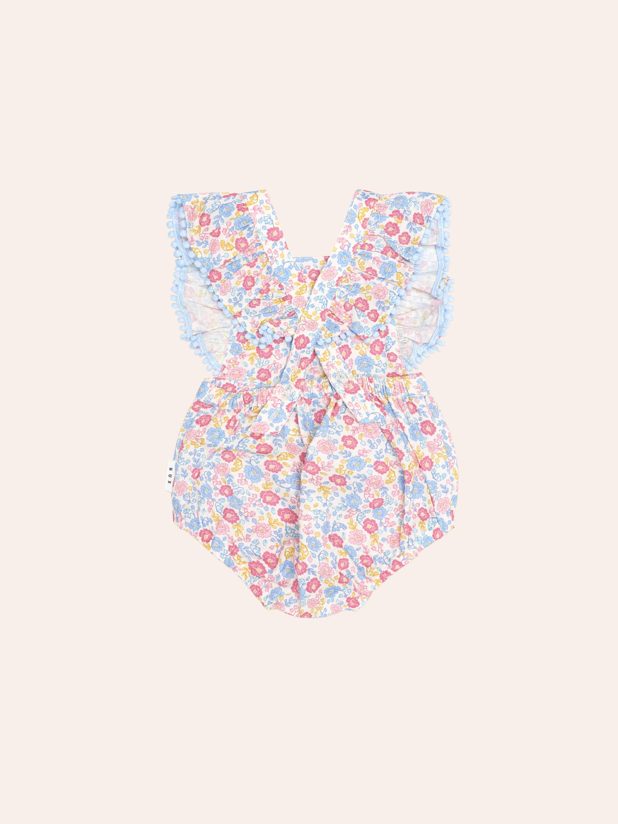 Vintage Floral Playsuit PLAYSUIT Huxbaby Shopify