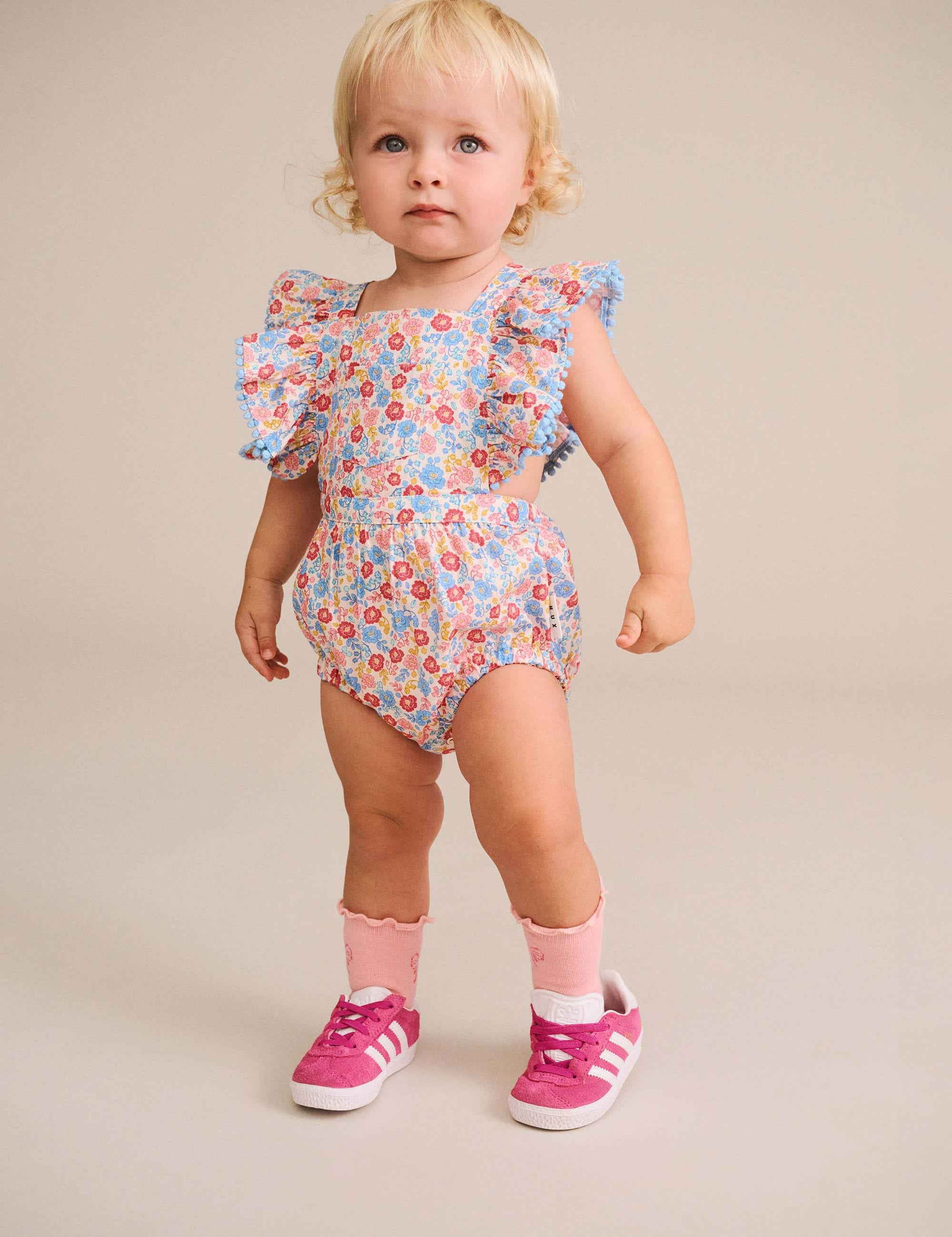 Vintage Floral Playsuit PLAYSUIT Huxbaby Shopify