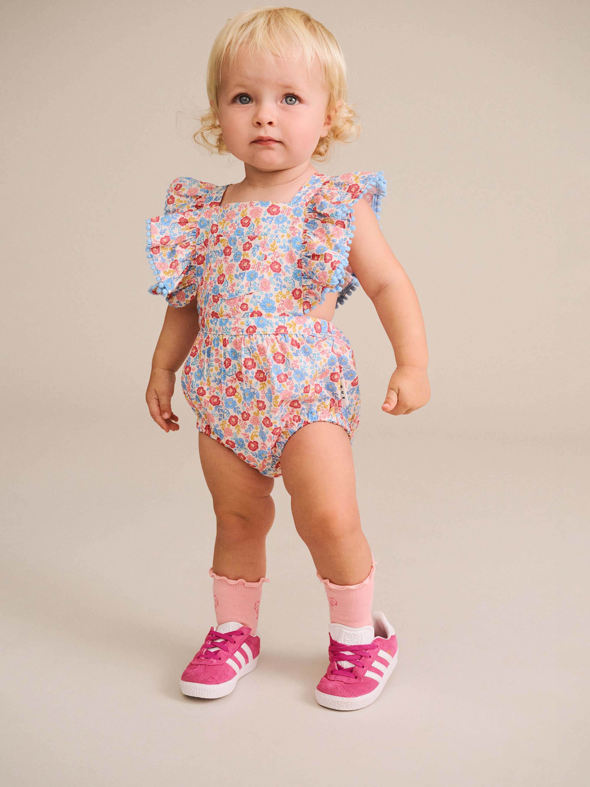 Vintage Floral Playsuit PLAYSUIT Huxbaby Shopify
