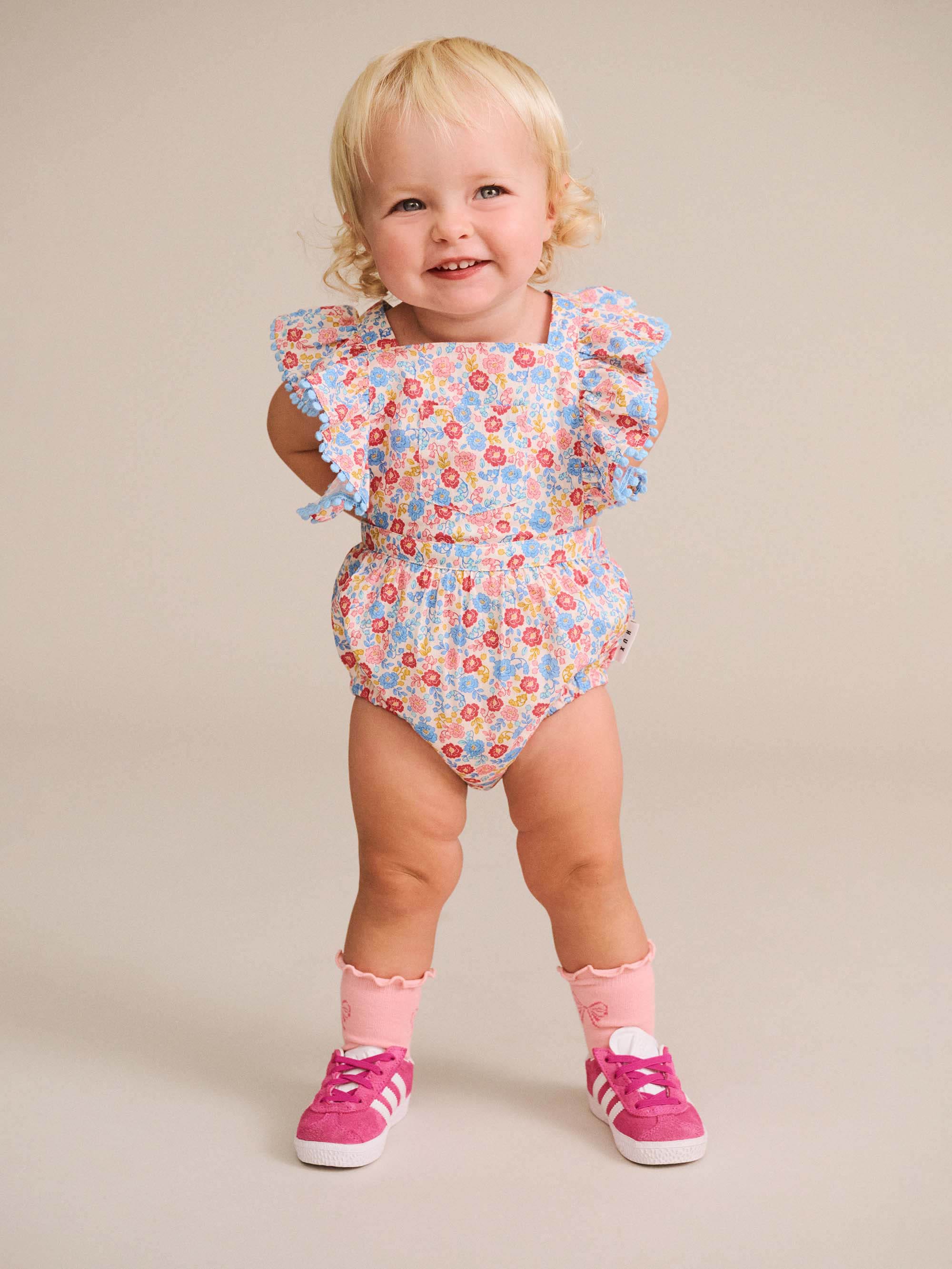 Vintage Floral Playsuit PLAYSUIT Huxbaby Shopify
