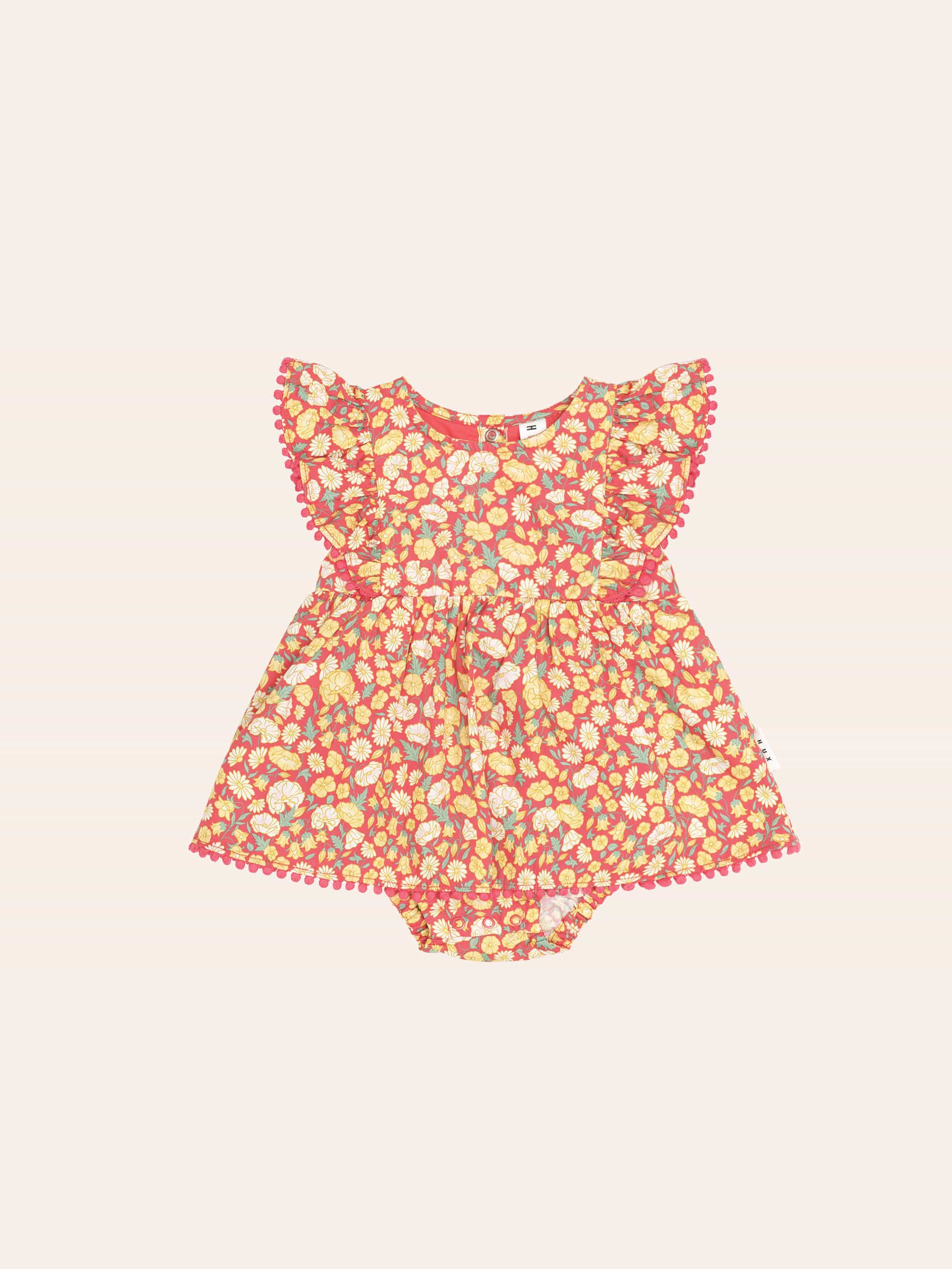 Nautical Floral Dress With Bloomer PLAYSUIT Huxbaby Shopify