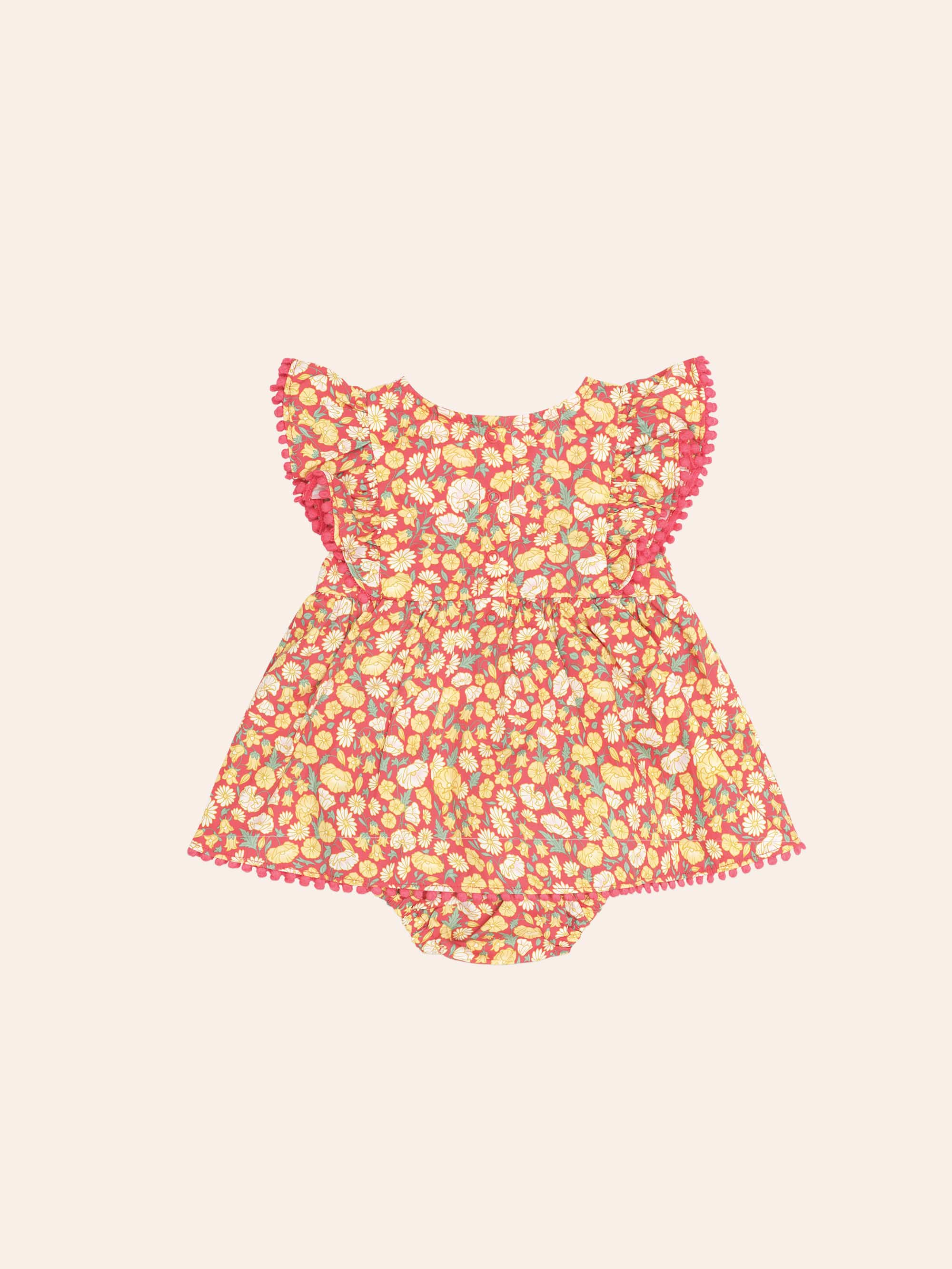 Nautical Floral Dress With Bloomer PLAYSUIT Huxbaby Shopify