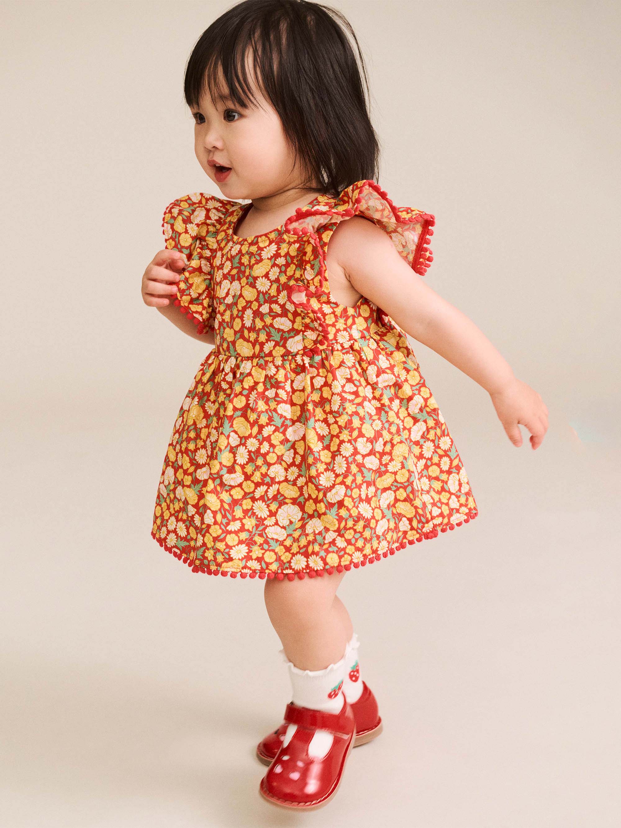 Nautical Floral Dress With Bloomer PLAYSUIT Huxbaby Shopify