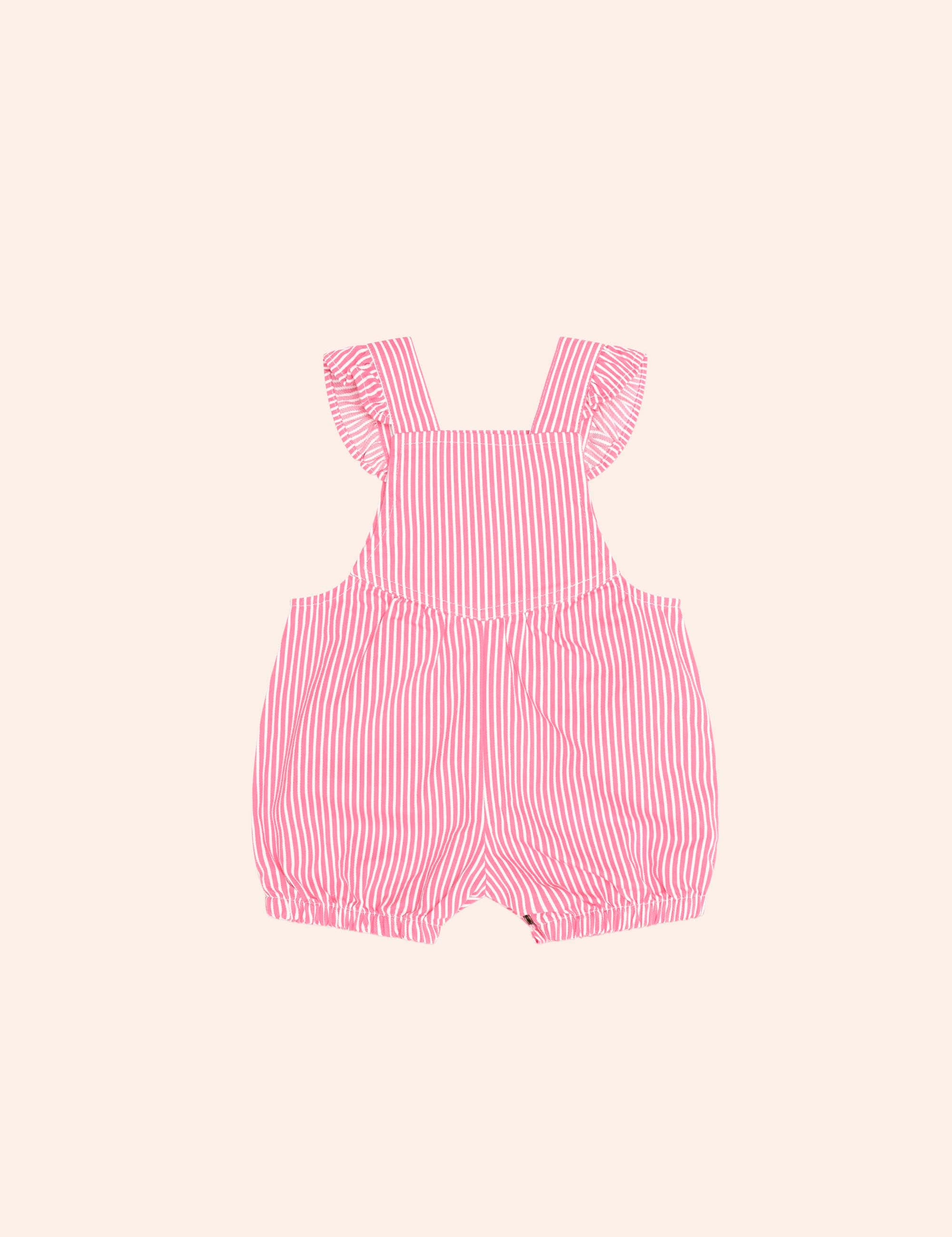 Strawberry Emb Stripe Playsuit PLAYSUIT Huxbaby Shopify