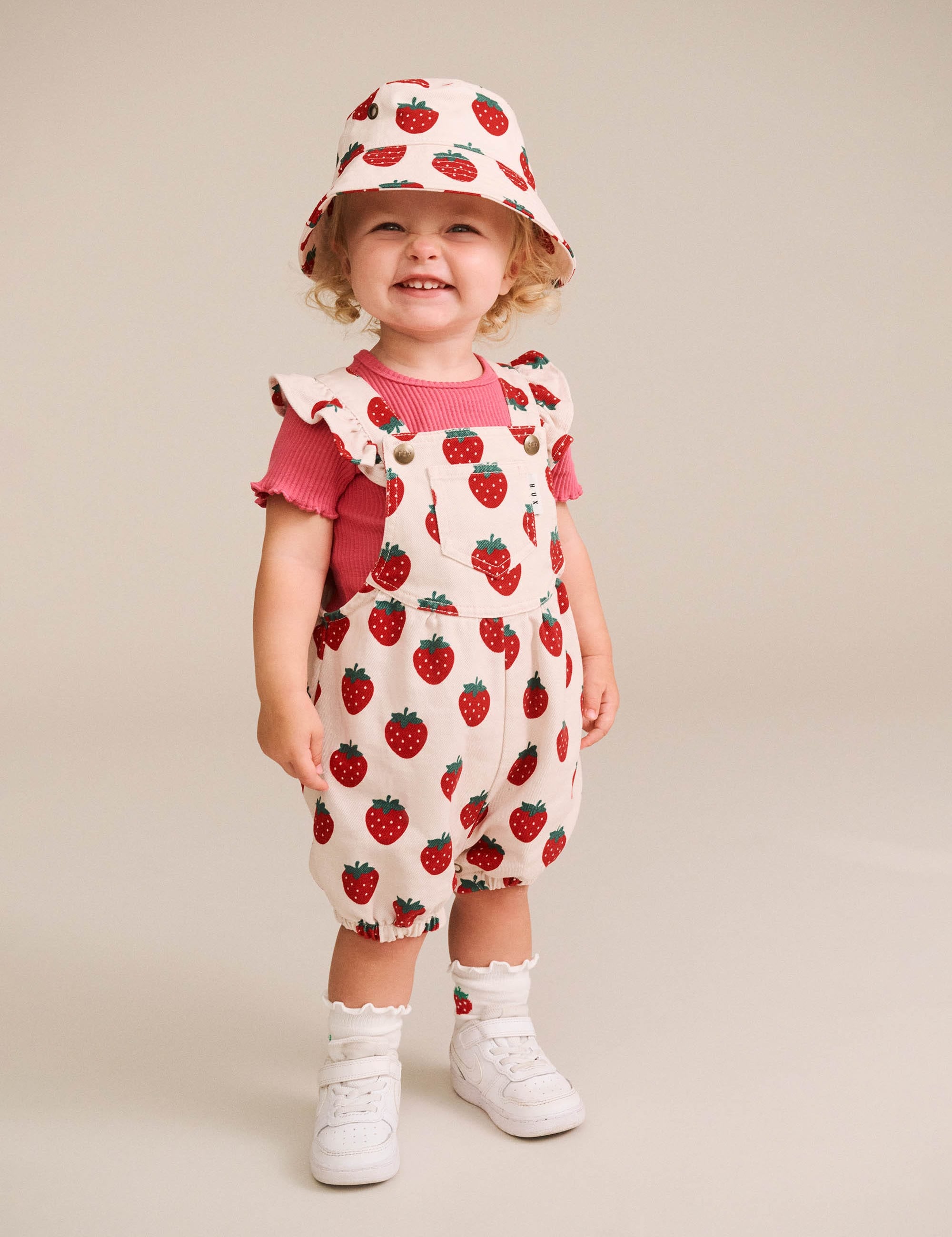Strawberry Bubble Romper PLAYSUIT Huxbaby Shopify