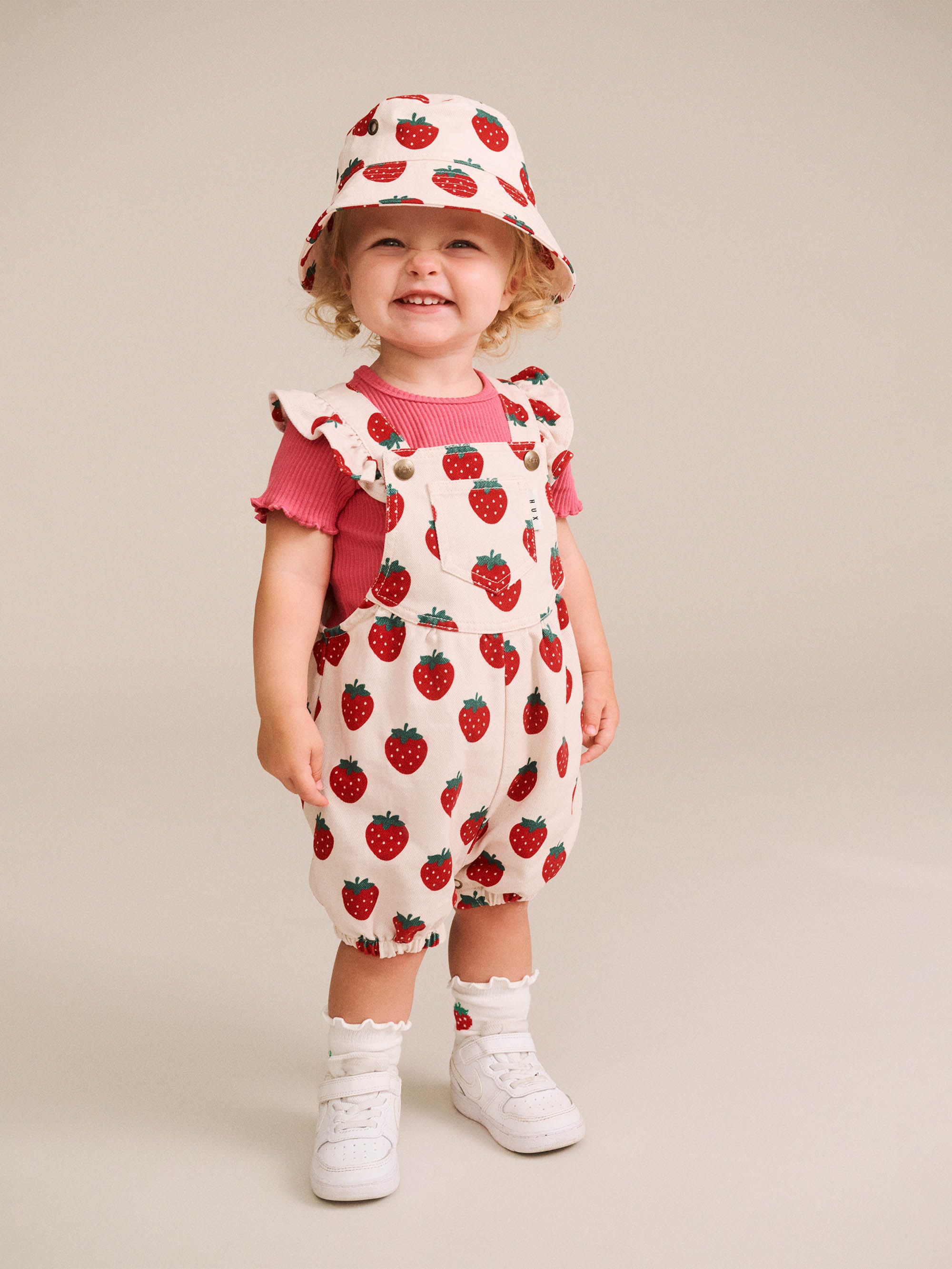 Strawberry Bubble Romper PLAYSUIT Huxbaby Shopify